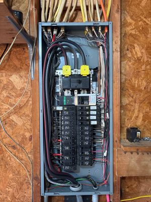 New Panel, GM EV Charger, Meter Disconnect & Generator Inlet