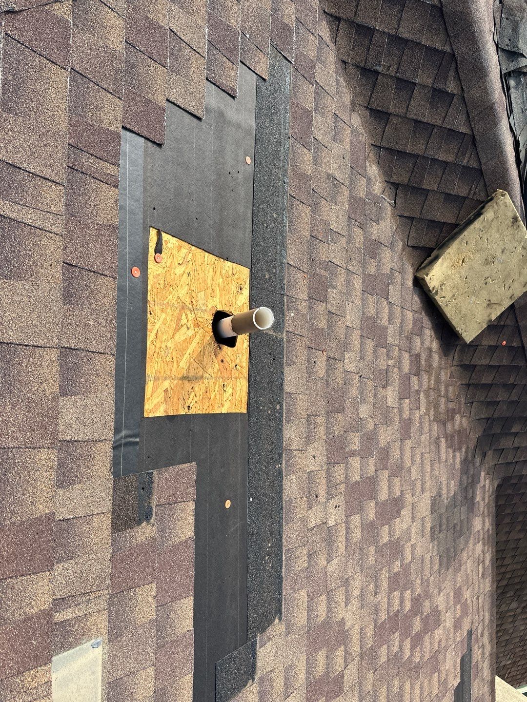 Hail Damage using Owen's Corning Duration (Lifetime) Shingles by Roof Repair Company