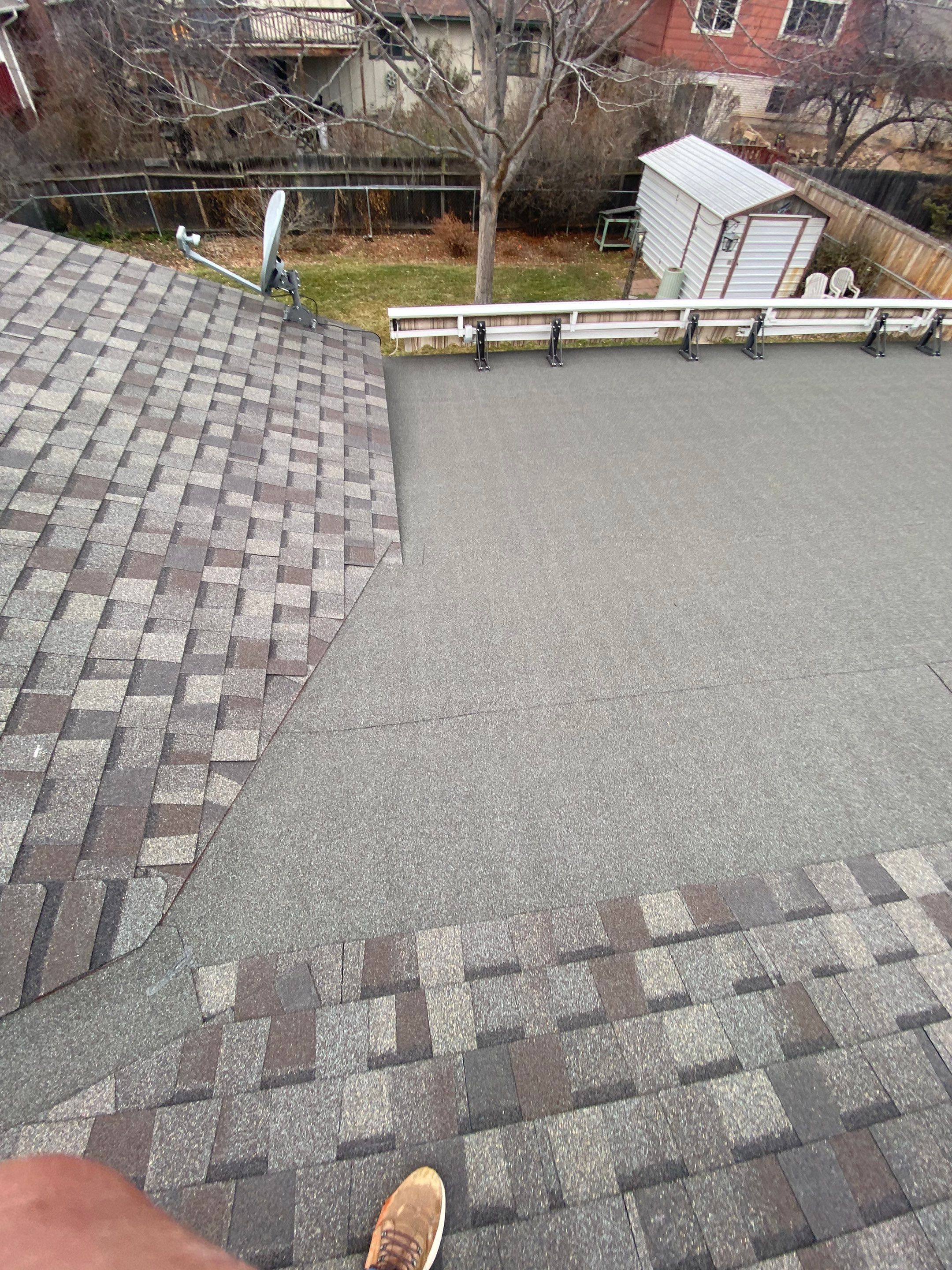 Resdiental Hail Damage Roof Replacement  using Certainteed Northgate Class 4 Impact Resistant "Weathered Wood" color by Black Belt Roofing 