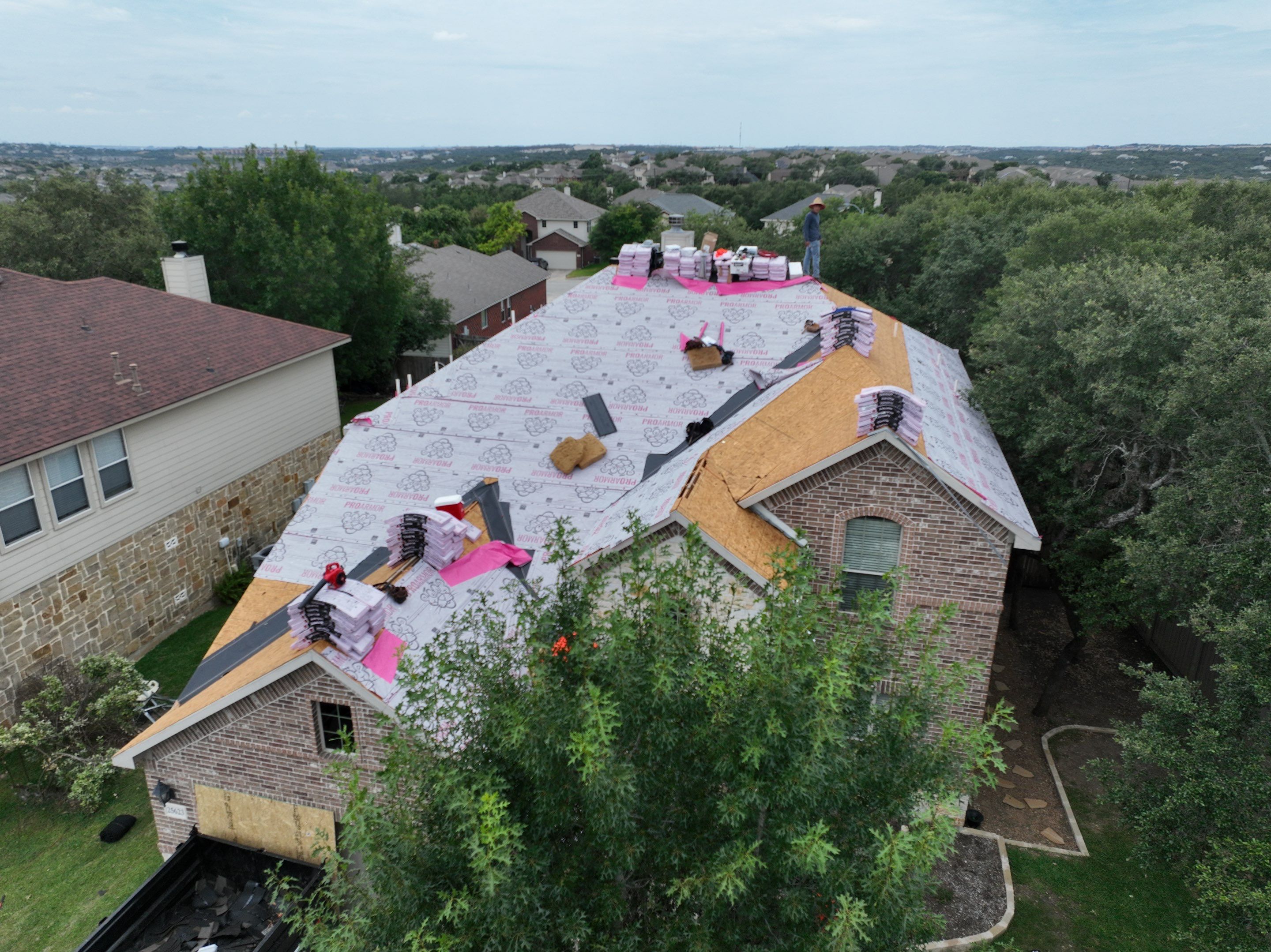 Residential Roof Replacement by Premier Roofing and Contracting