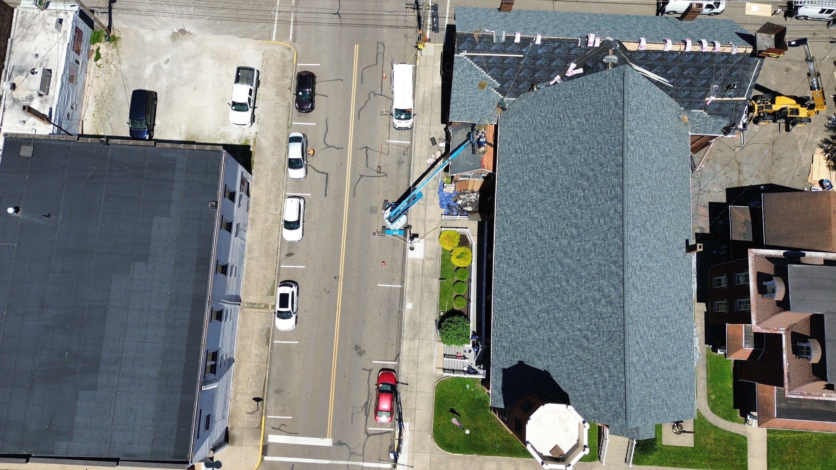 Commercial Roofing Installation using Duration Series Shingles - Estate Gray by RoofX 