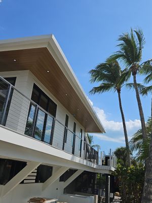 7-Inch Smooth Box Seamless Gutters using Seamless Gutters and Metal Fascia in Sanibel FL