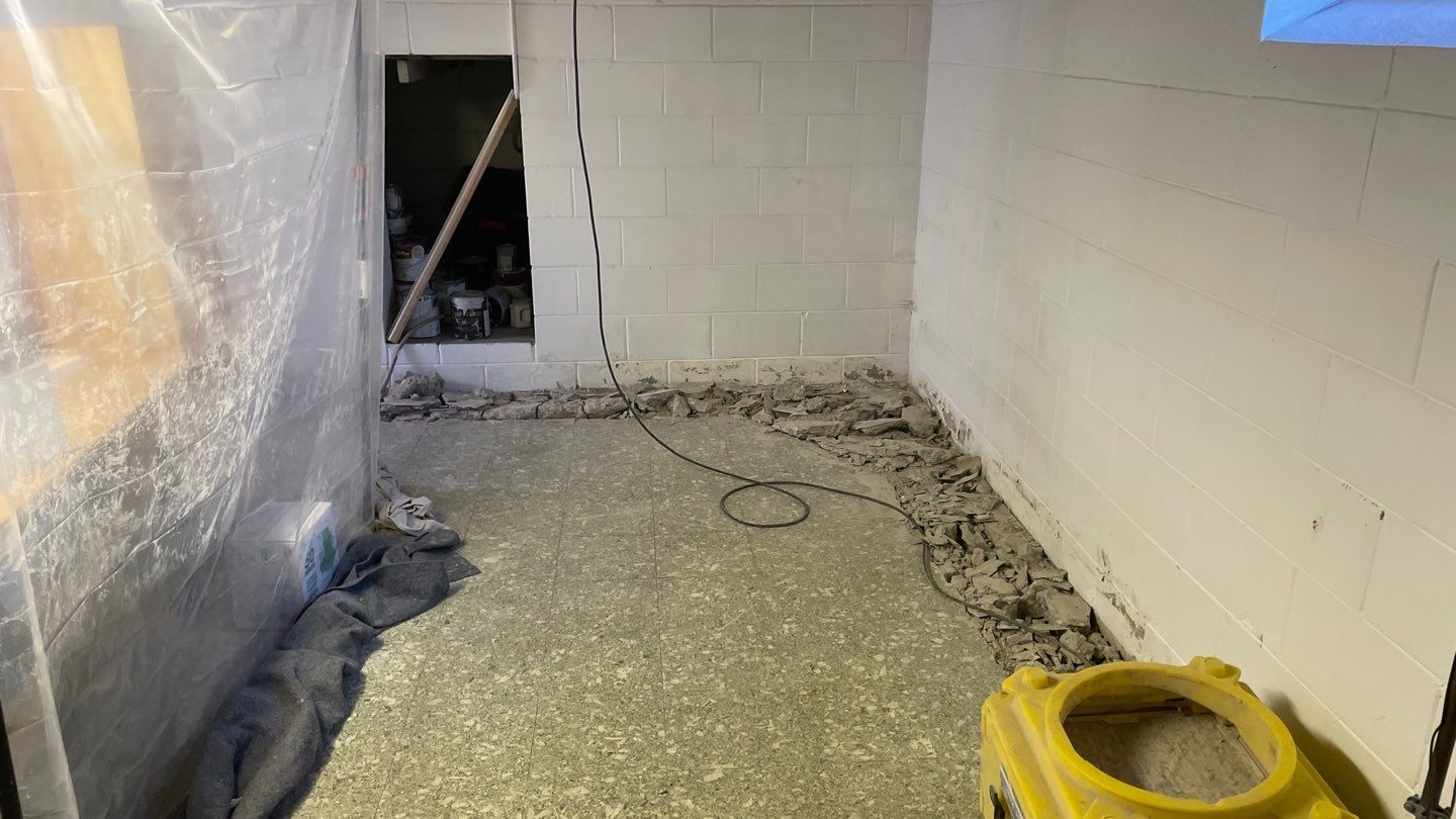 Drain Tile in Roseville for Carston by Waterproofing Northeast