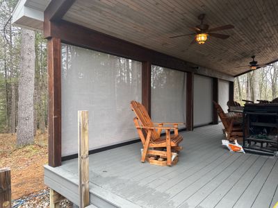 Custom Sunesta Screen Enclosure for Covered Deck in Kalkaska
