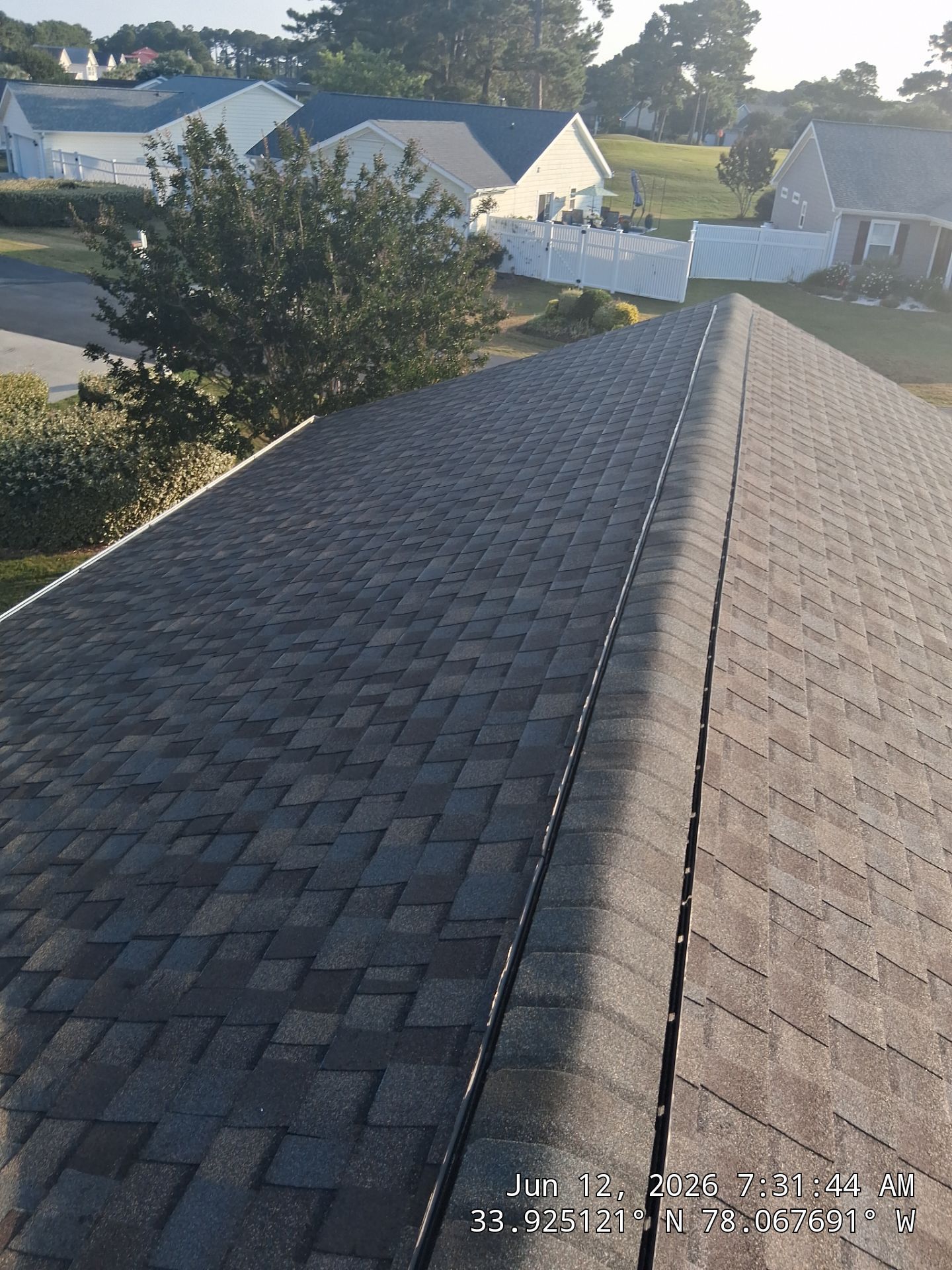 Roof Replacement using CertainTeed Landmark Pro Max Def Weathered Wood in Southport, NC by RGR Roofing Company by RGR Construction and Roofing, LLC