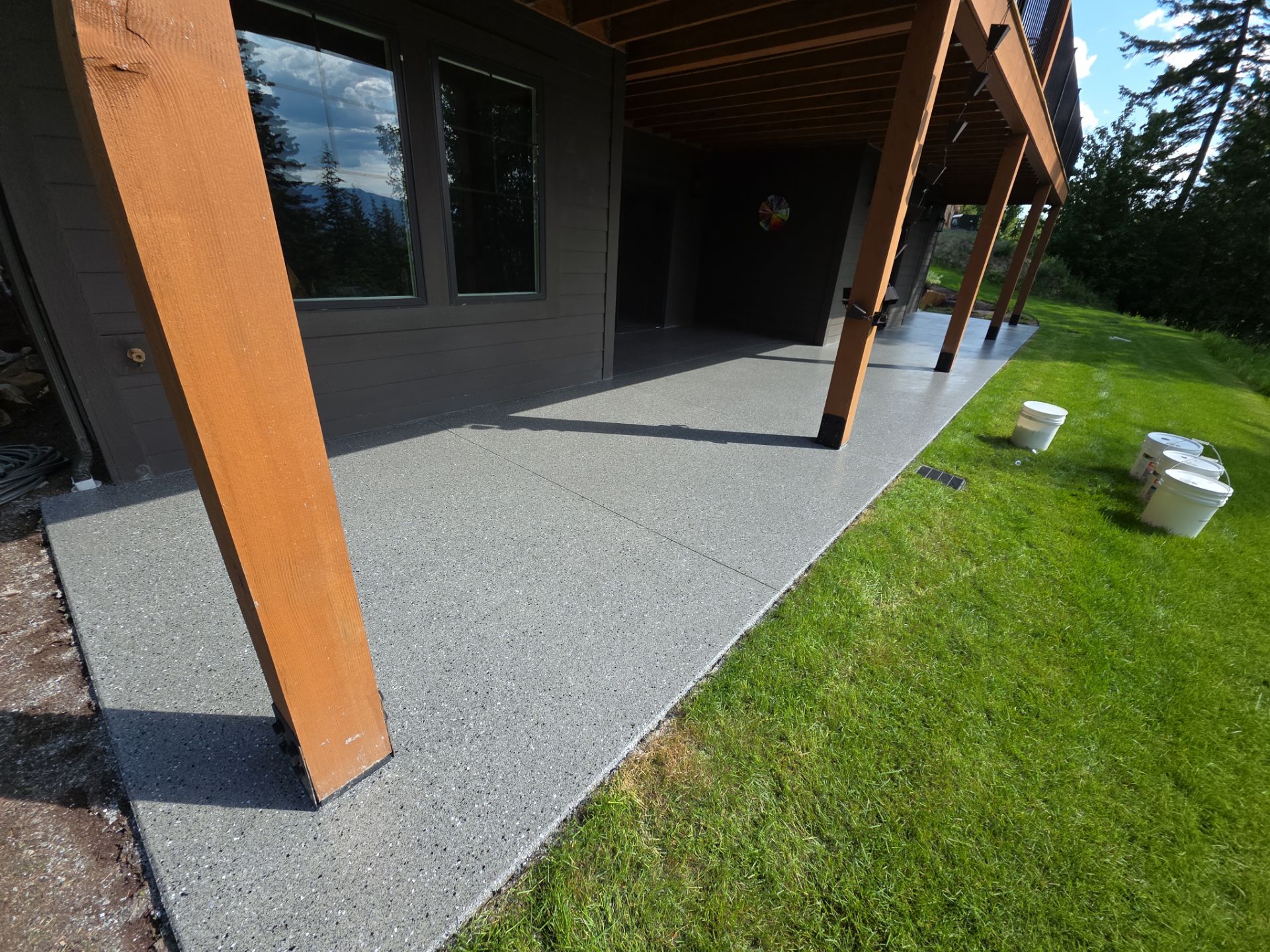 Patio Transformation using Slate Hybrid by Croc Coatings, LLC
