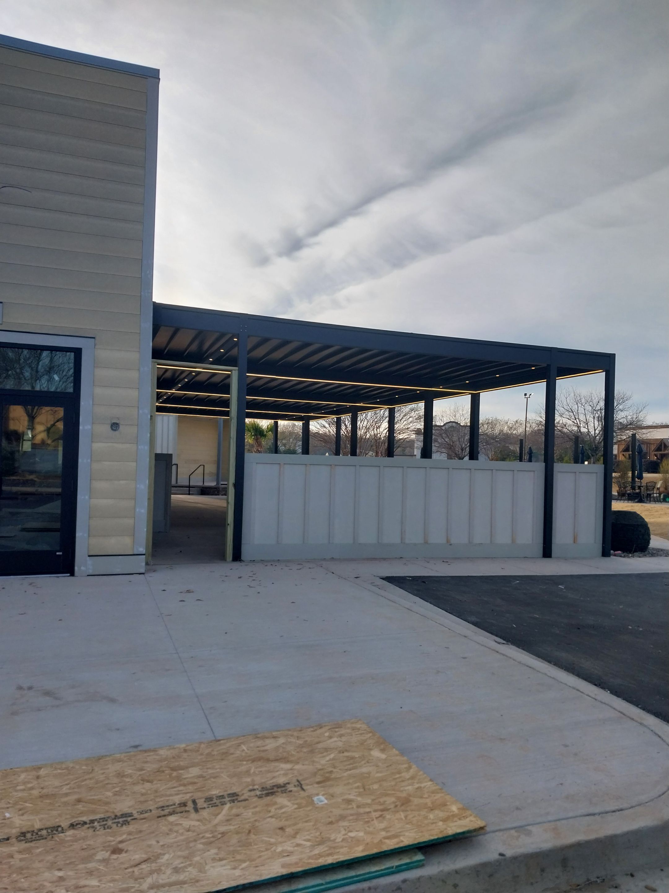 Restaurant project in process - Greenville, SC  by Southern Traditions Window Fashions