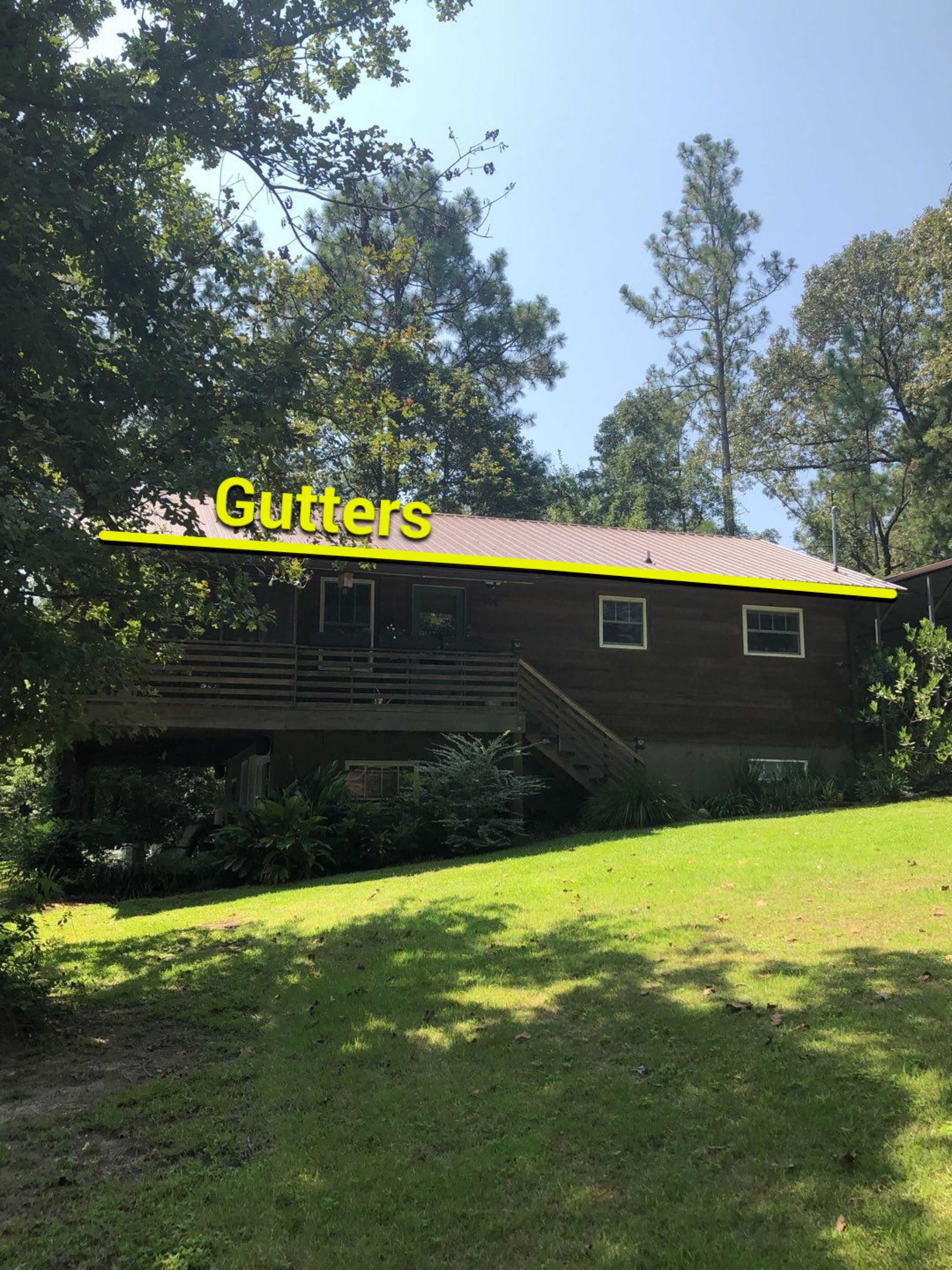 Gutter Installation using Royal Brown K-Style Seamless Gutters and LeafBlaster Pro Gutter Guards by Gutter Professors
