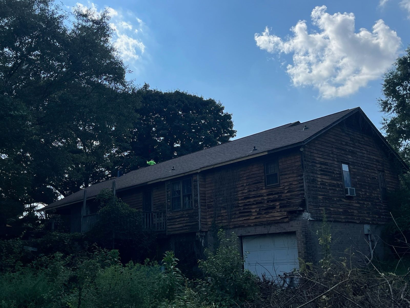 Syler roofing job by BROCK BUILDERS 