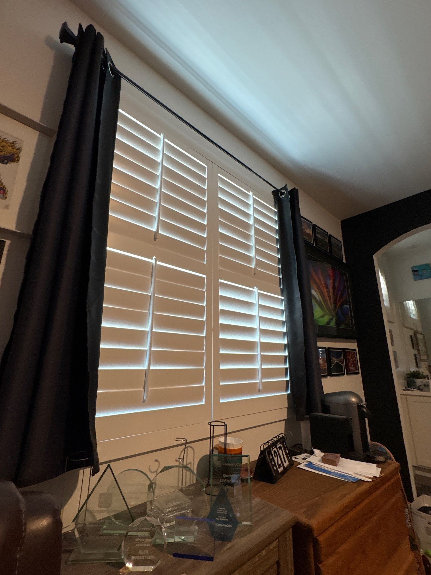 Custom Living Room Gallery Wall and Media Installation in Buckeye by CompanyCam Sales Demo