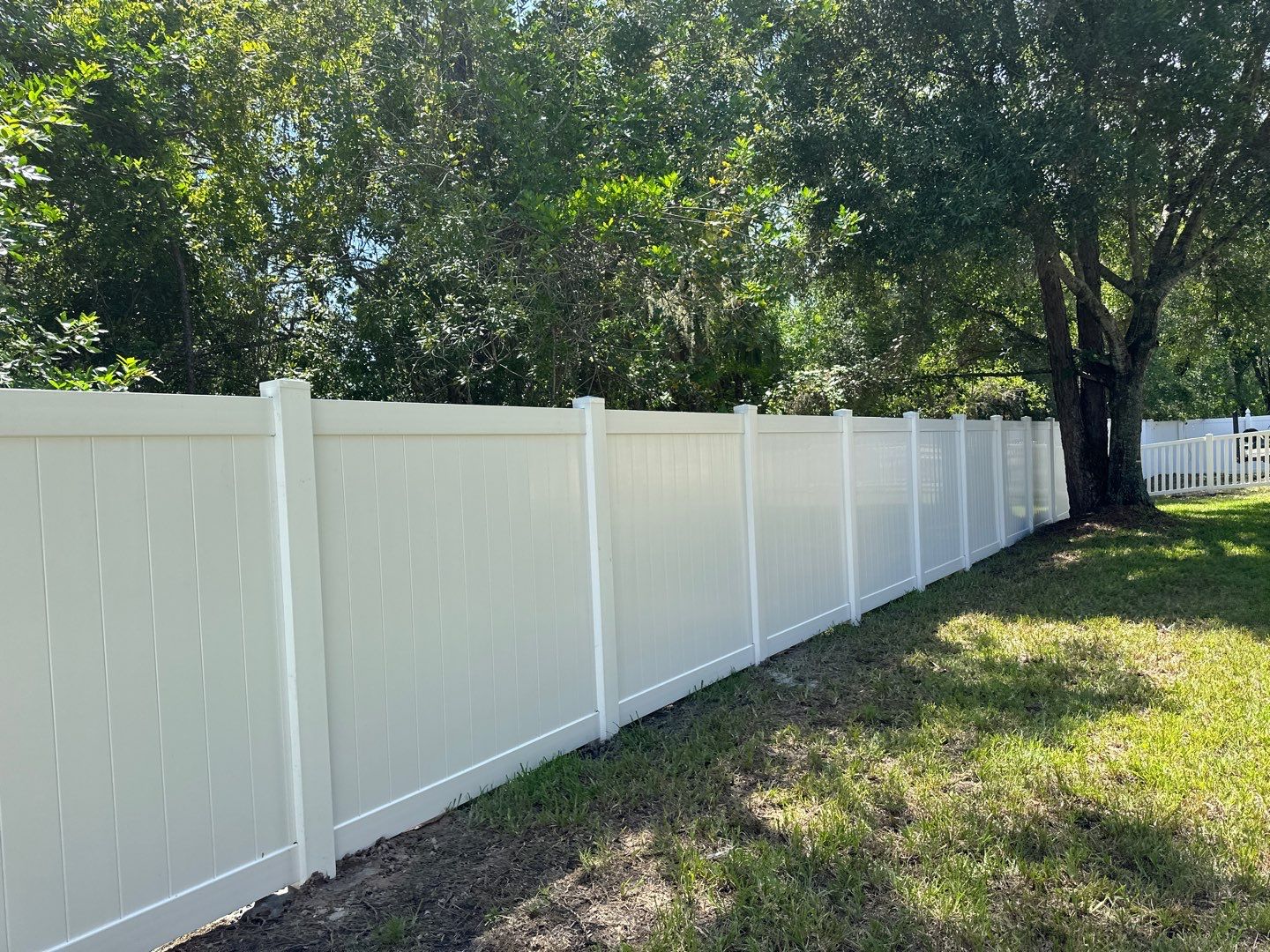 Vinyl Fence Installation using White Vinyl Privacy and Picket Fence by Asap fence and gates, LLC