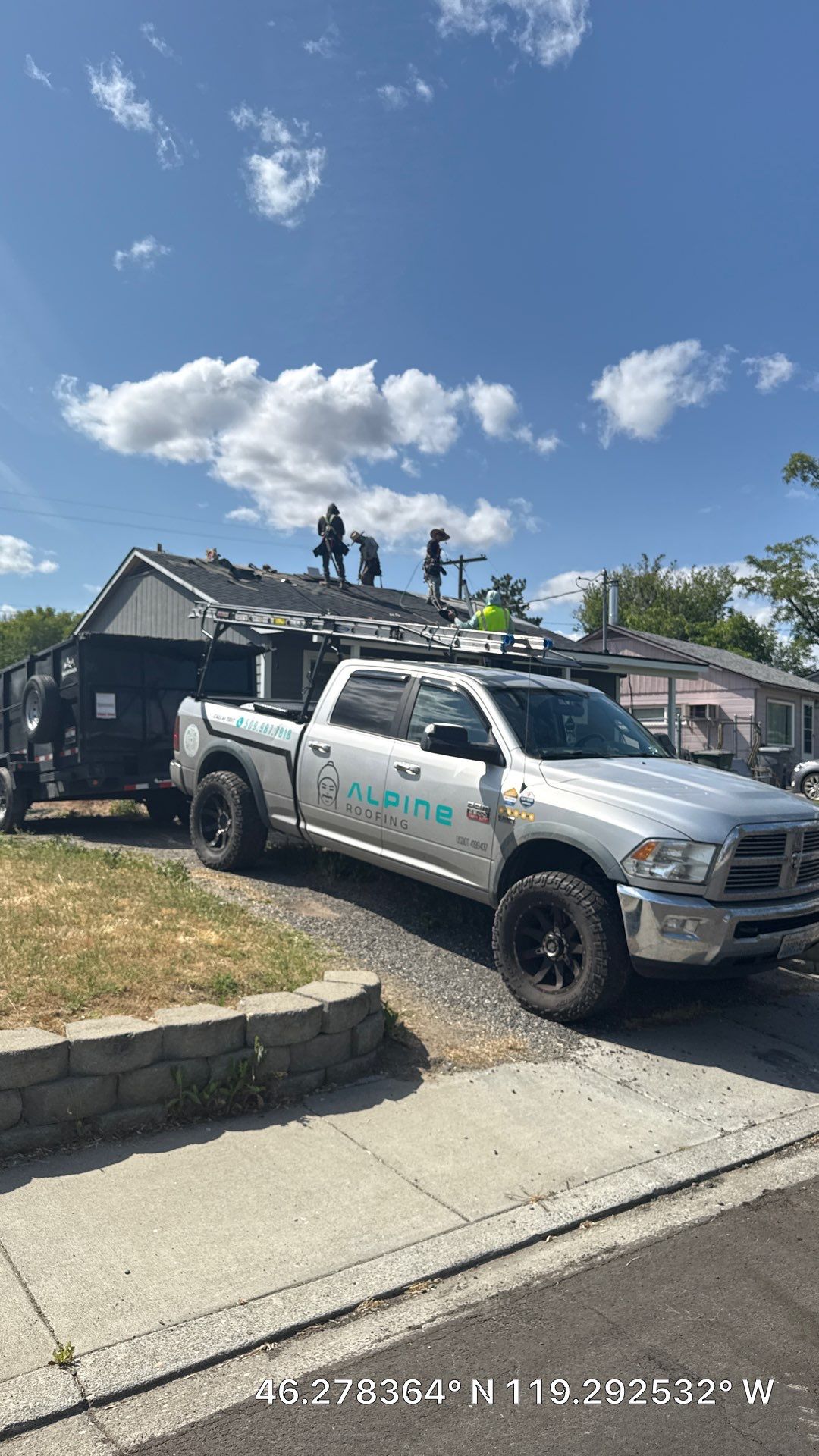 Architectural Shingle Roof Replacement and OSB Decking in Richland by Alpine Roofing