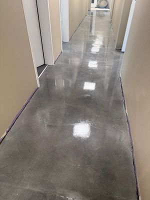 Industrial Epoxy Flake and Concrete Overlay Floor Installation in Pensacola