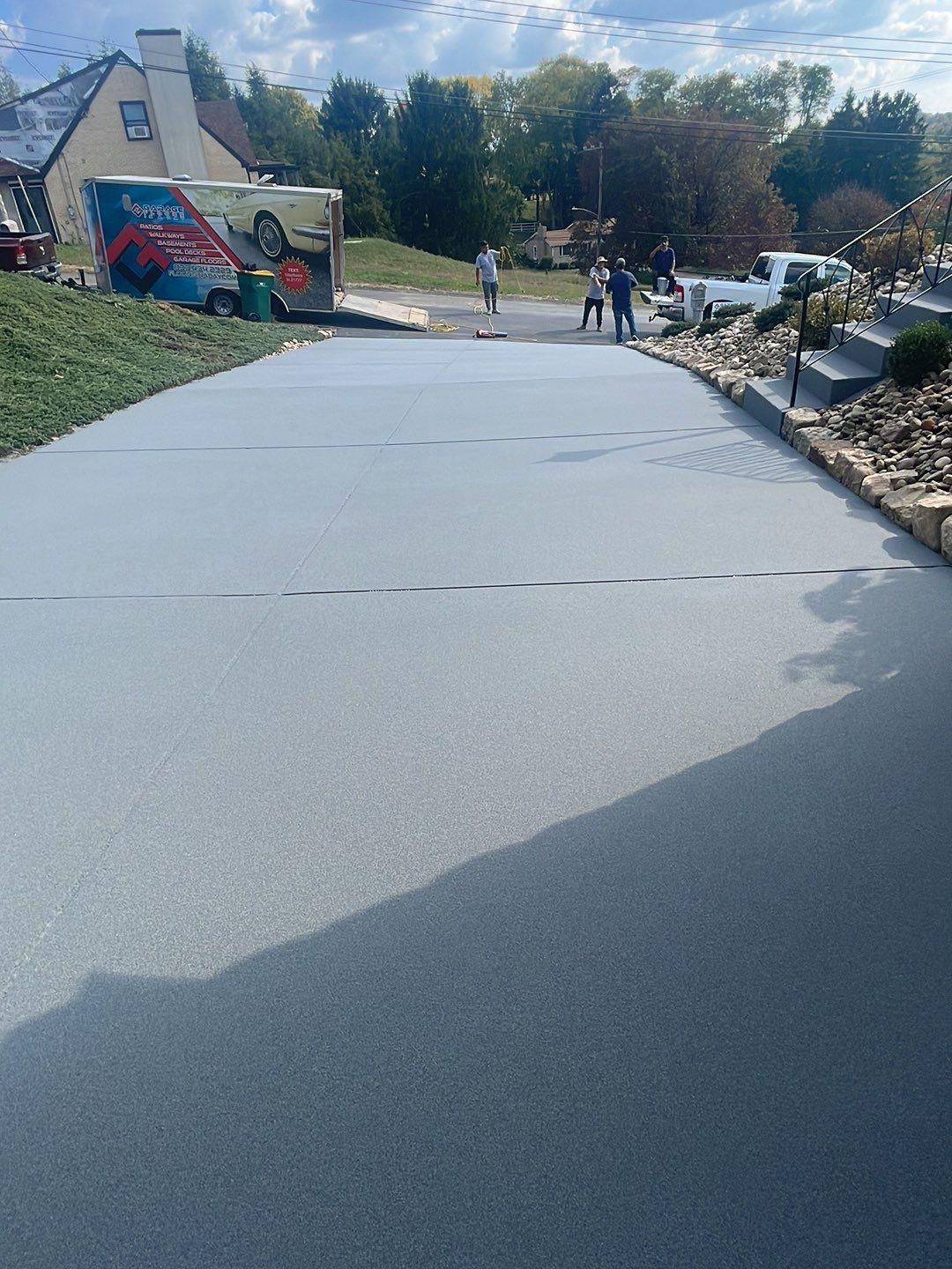 Driveway + Porch + Steps + Walkway Project in Robinson by Floors in a Day, Inc