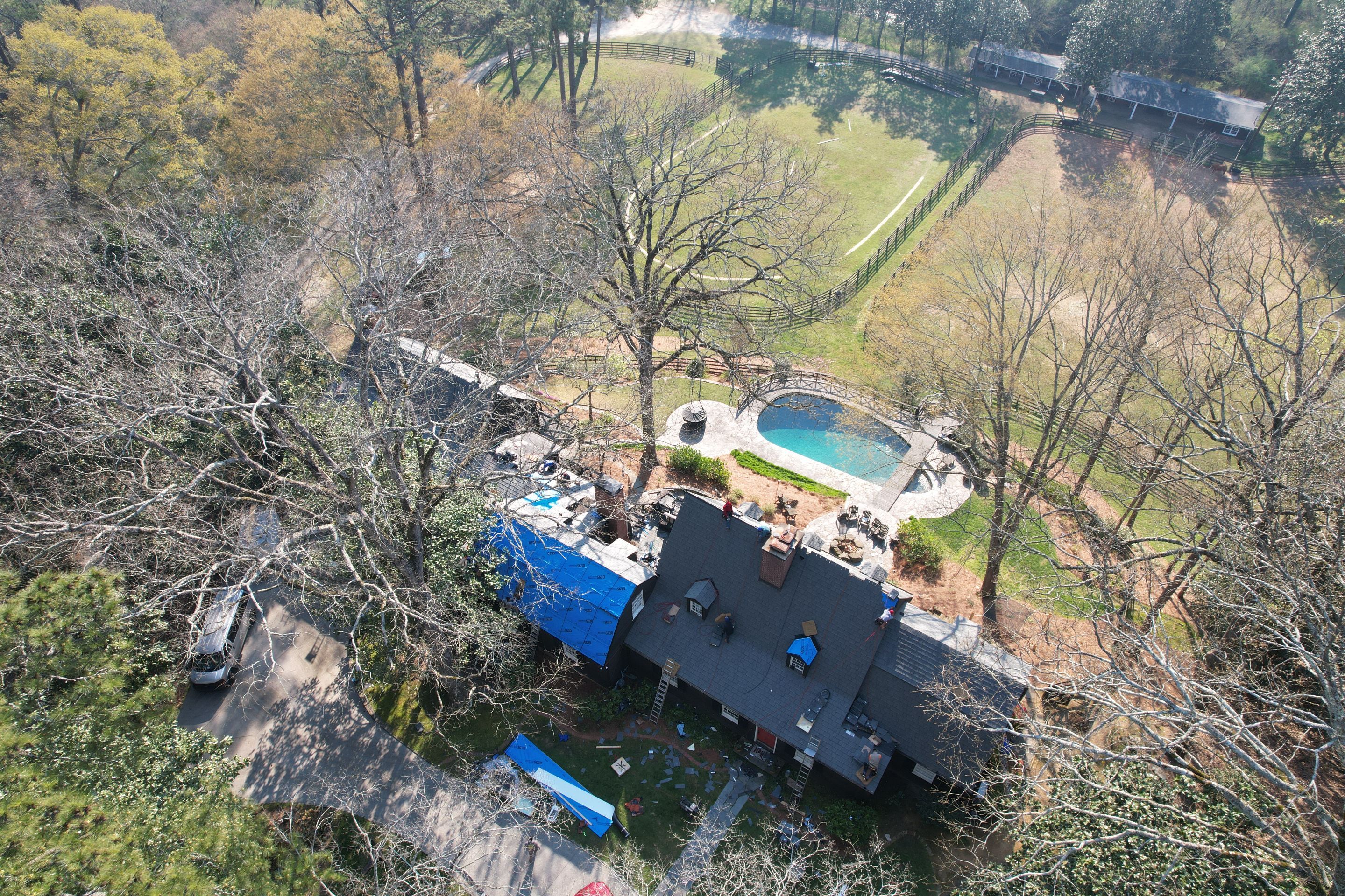 Residential Roofing Installation using Da Vinci Slate  by Inspector Roofing and Restoration