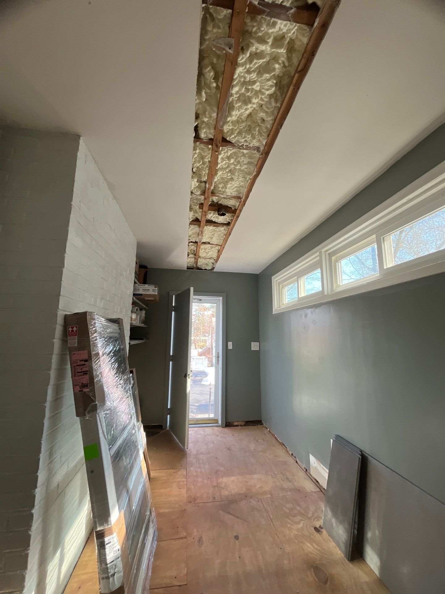 Attic Insulation using open cell spray foam by NYS Foam & Energy