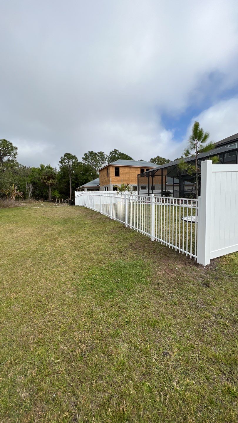 Sarasota, FL 6ft. Tall White Vinyl Privacy Fence & 3 Rail Aluminum Fence by Asap fence and gates, LLC