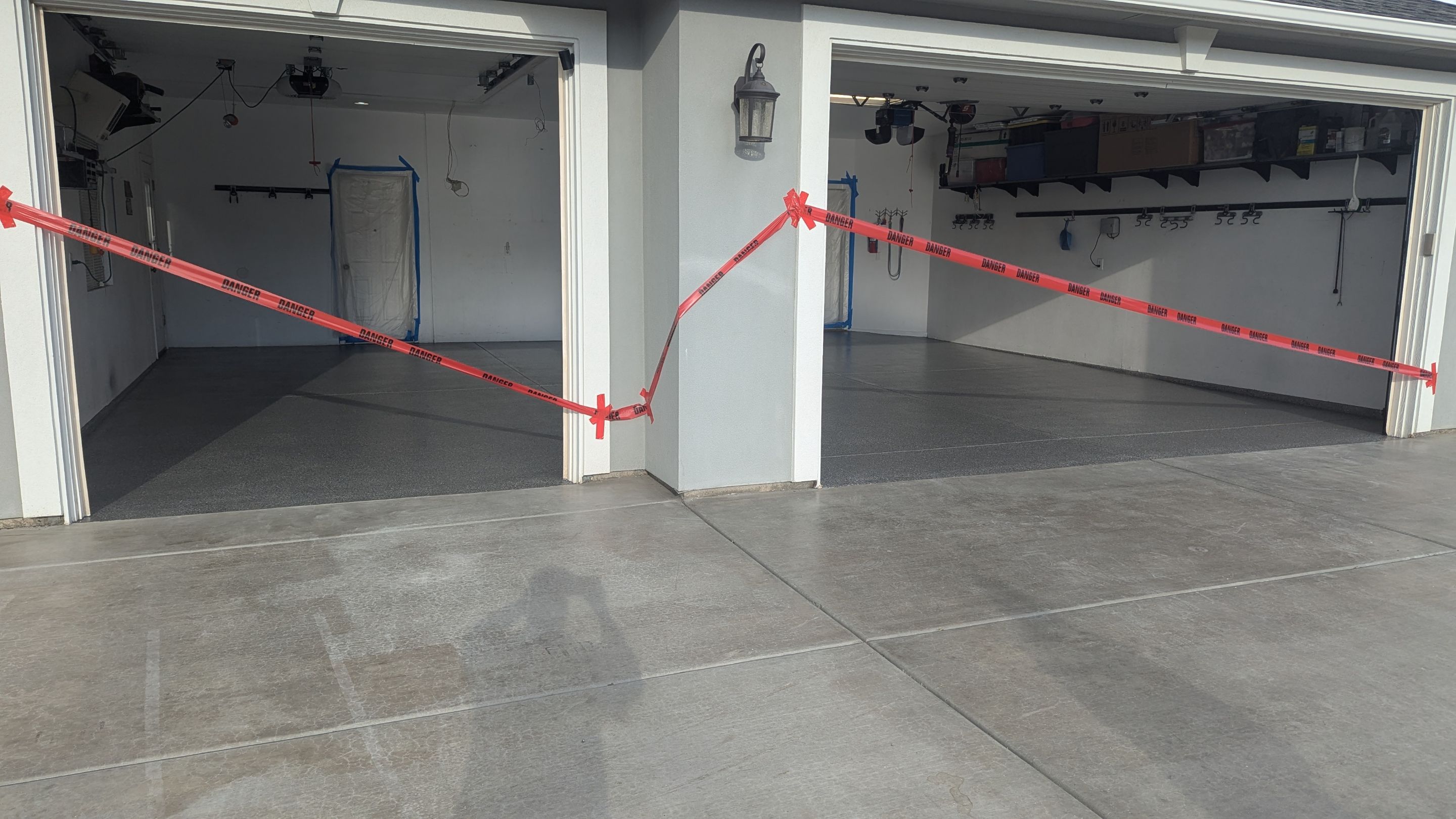 Garage Transformation using Slate Hybrid by Croc Coatings, LLC