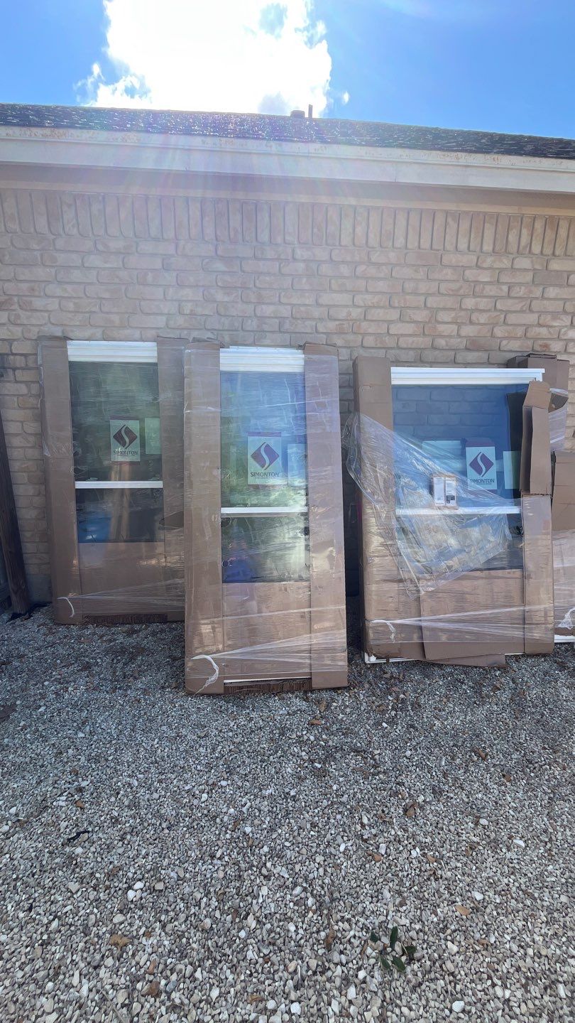 Curved Trim Windows by Bayfront Roofing and Construction