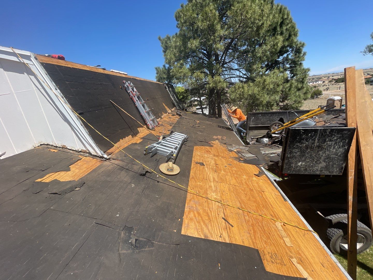 Architectural Shingle Roof Replacement with gutters and downspouts for Edgewood Home by Doyle Roof Masters Inc