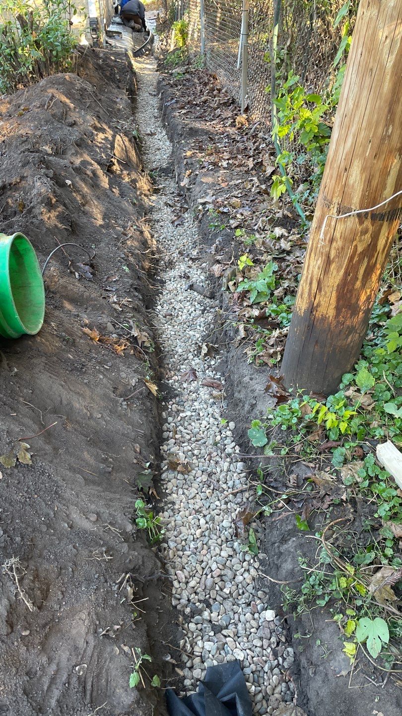 A French Drain for Jeniffer by Waterproofing Northeast