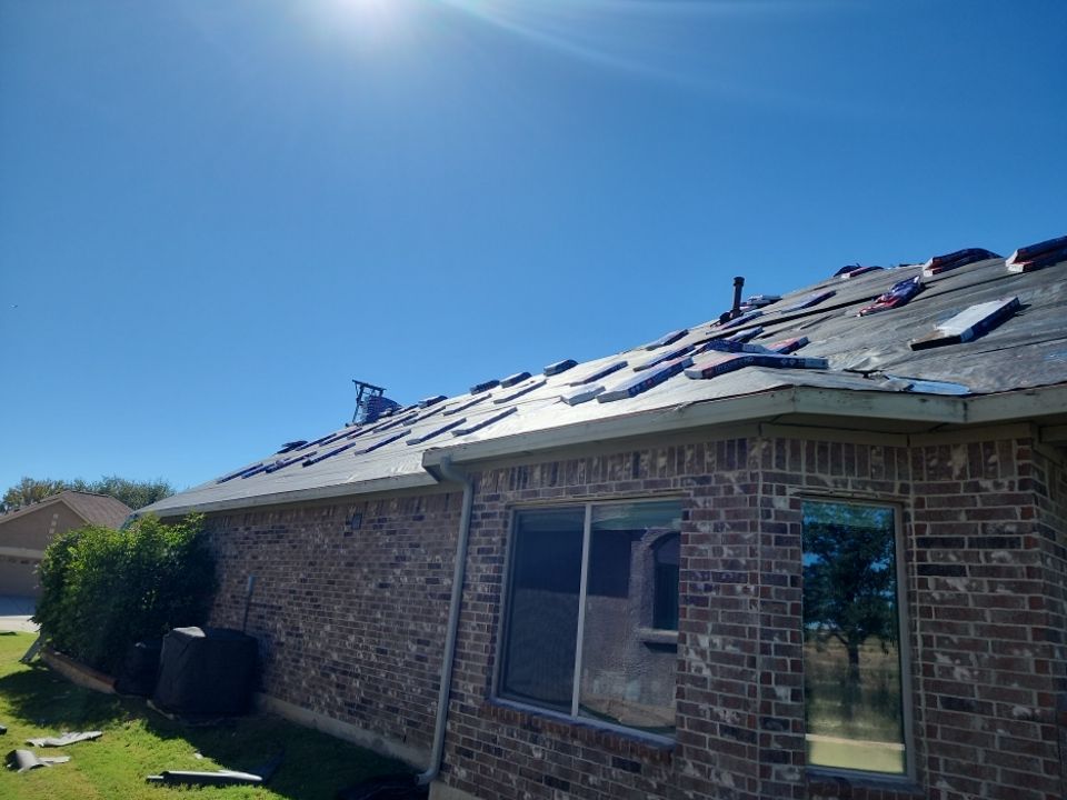 Insurance Claim Roof and Gutters using GAF Timberline HD Barkwood by Tex-Line Roofing