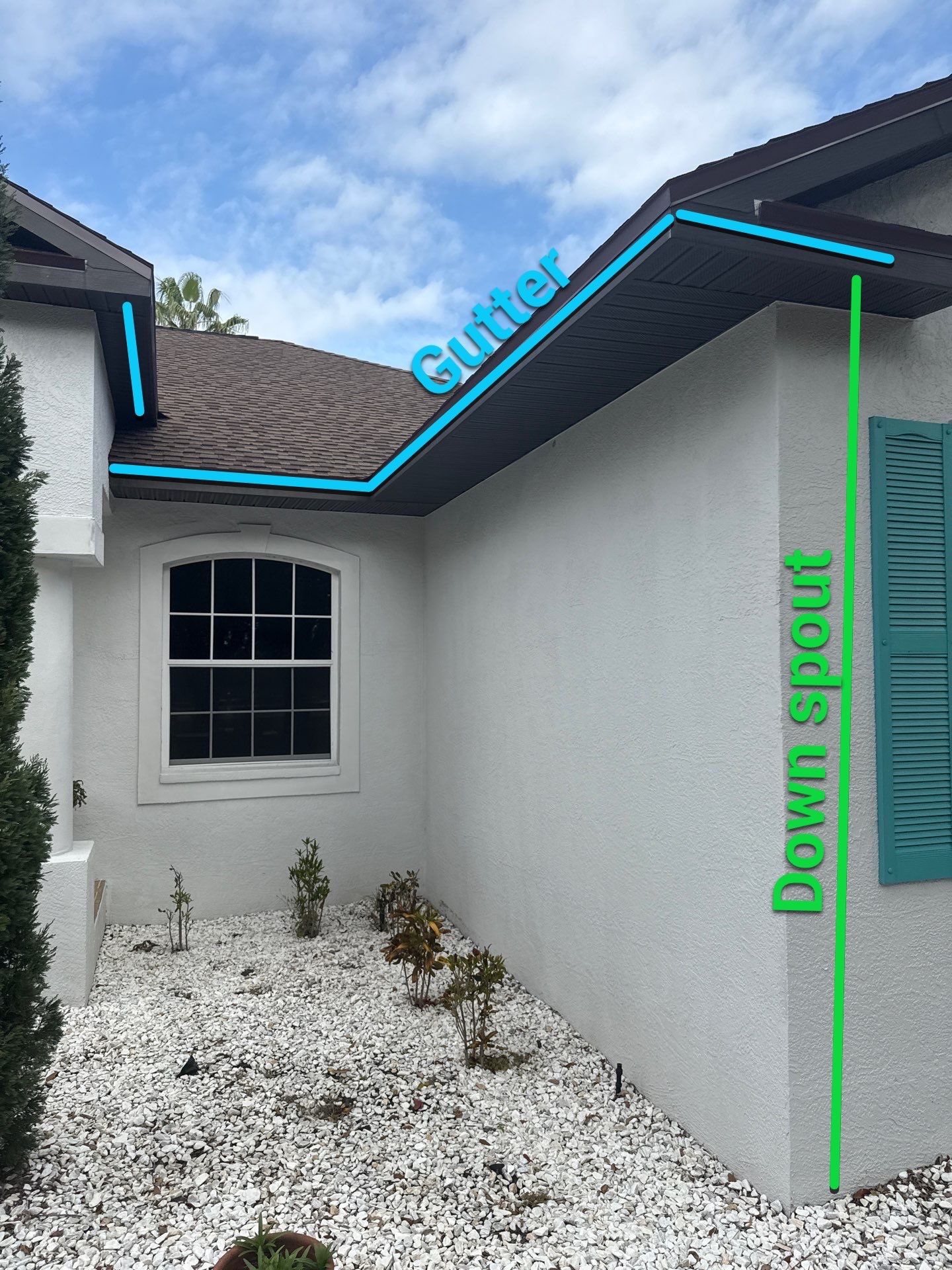Gutter Guards Installation and New seamless gutters using Leaf Guard in Bradenton Fl by Gutter Professors