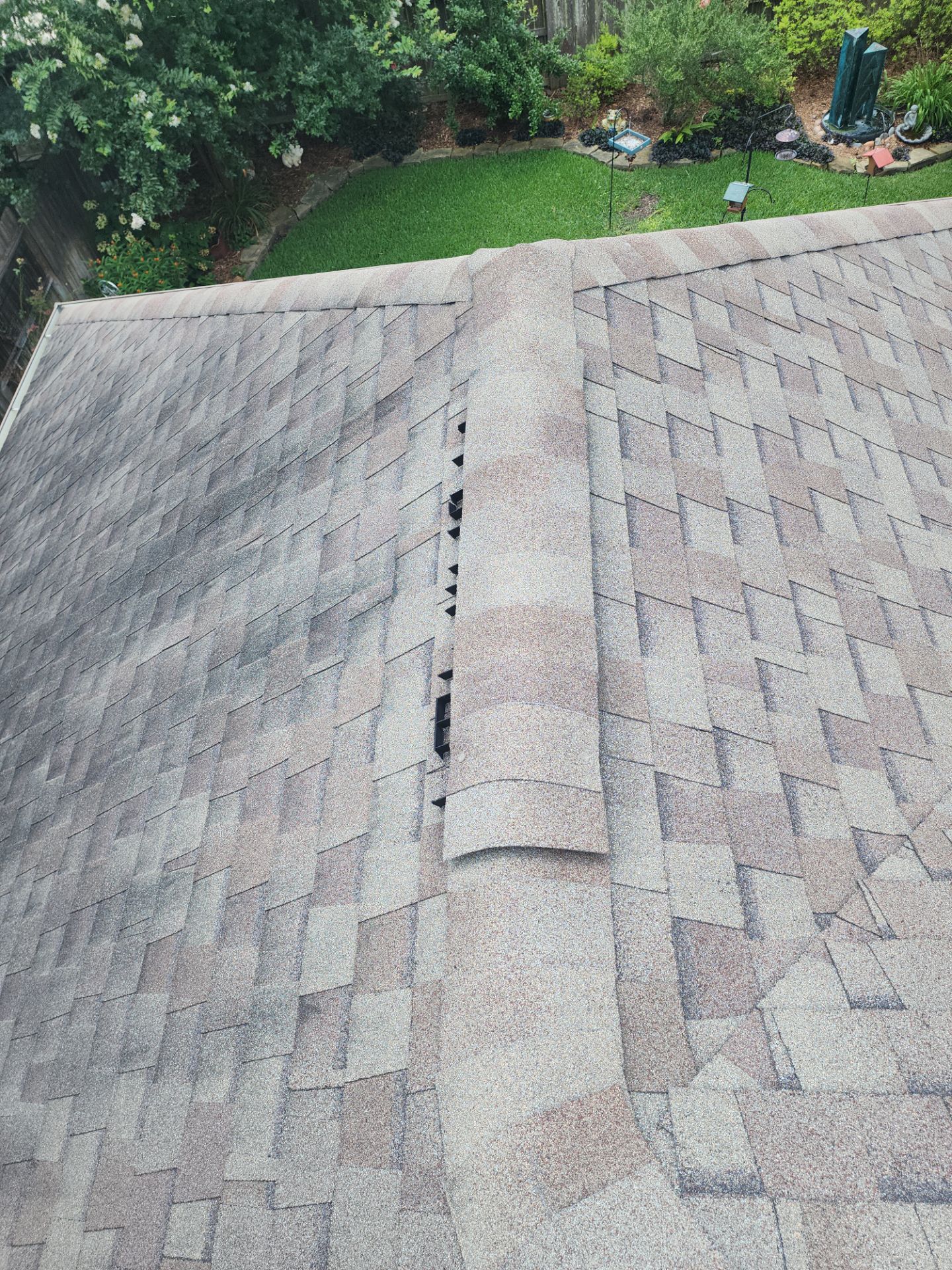 Hail Damage using Owen's Corning Duration (Lifetime) Shingles by Roof Repair Company