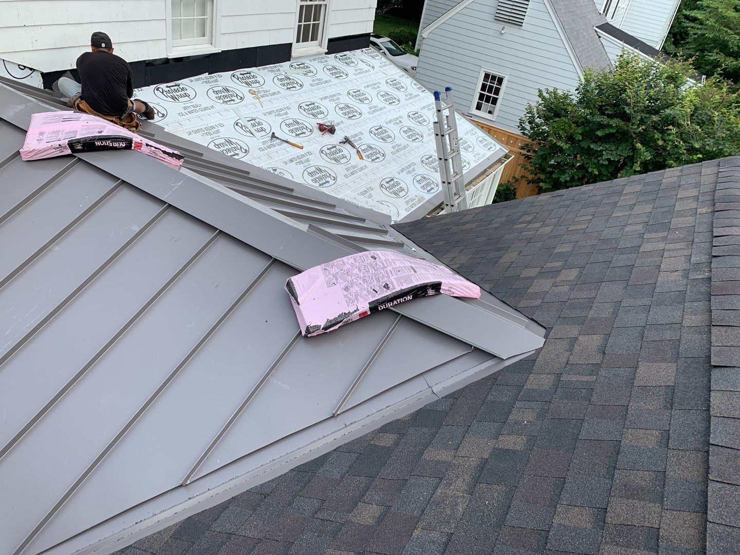 Residential Roofing Installation using Owens Corning TruDefinition by A Plus Exterior