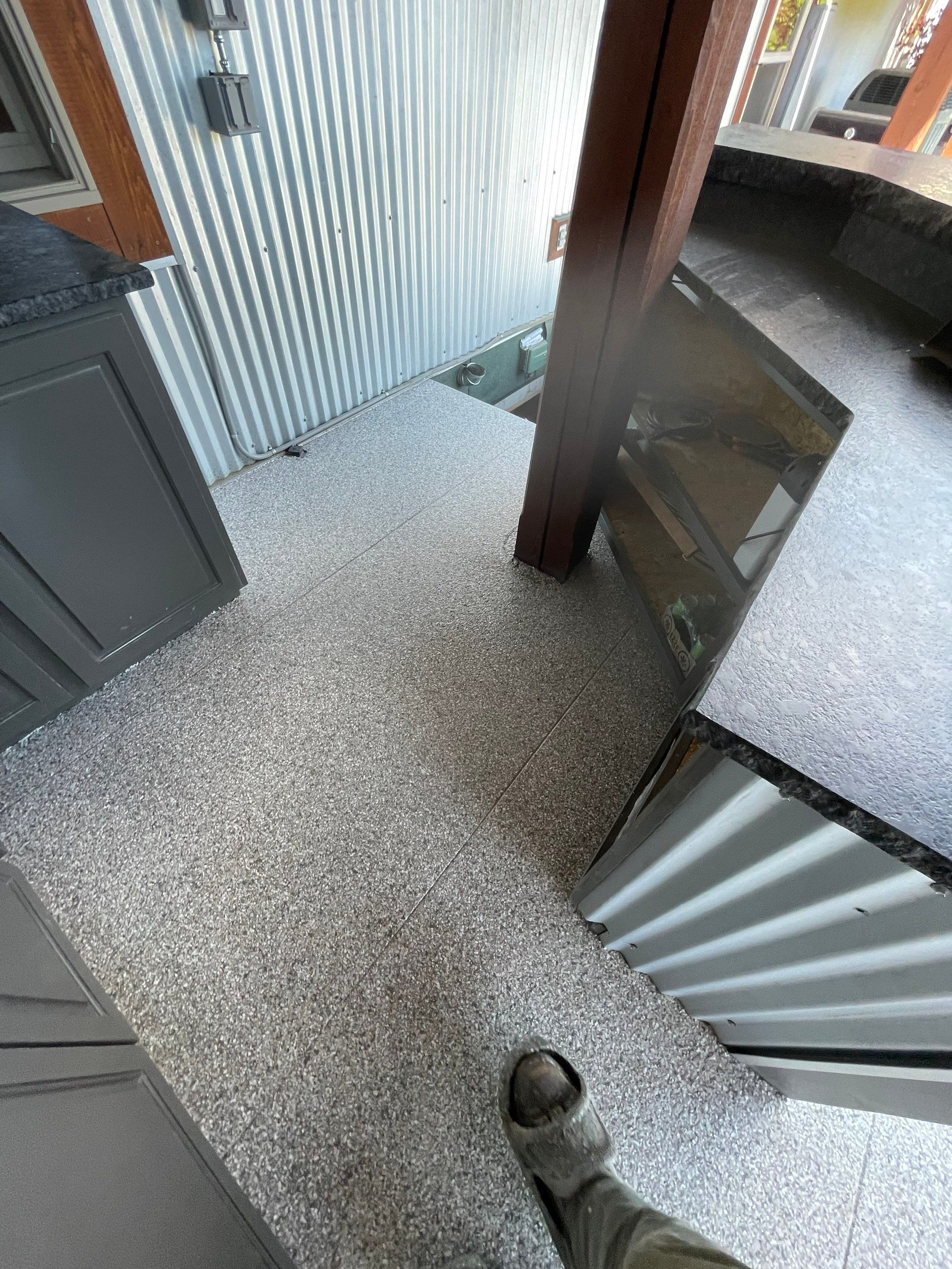 Patio Transformation using Mt Everest by Croc Coatings, LLC