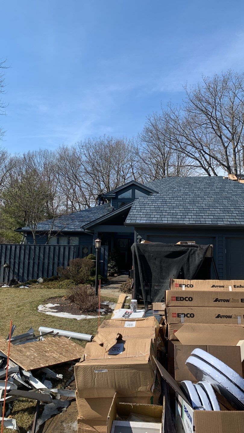 EDCO Arrowline Slate Metal Shingle Roof in Fort Wayne, Indiana by 4Ever Metal Roofing