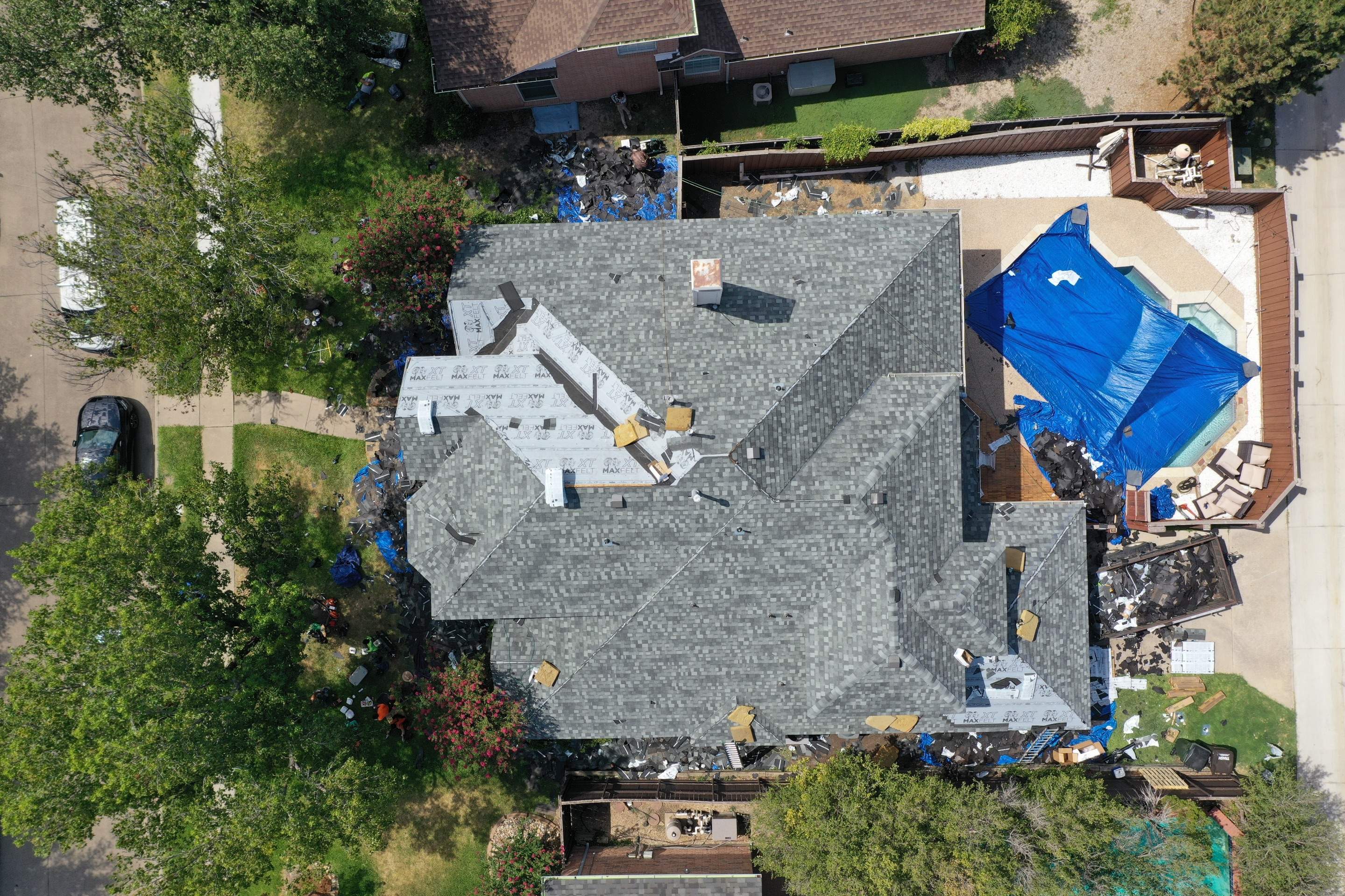 Residential Roofing Installation using IKO Dysnasty Class3 Summit Gray by Eminent Roofing & Auto Hail Repair