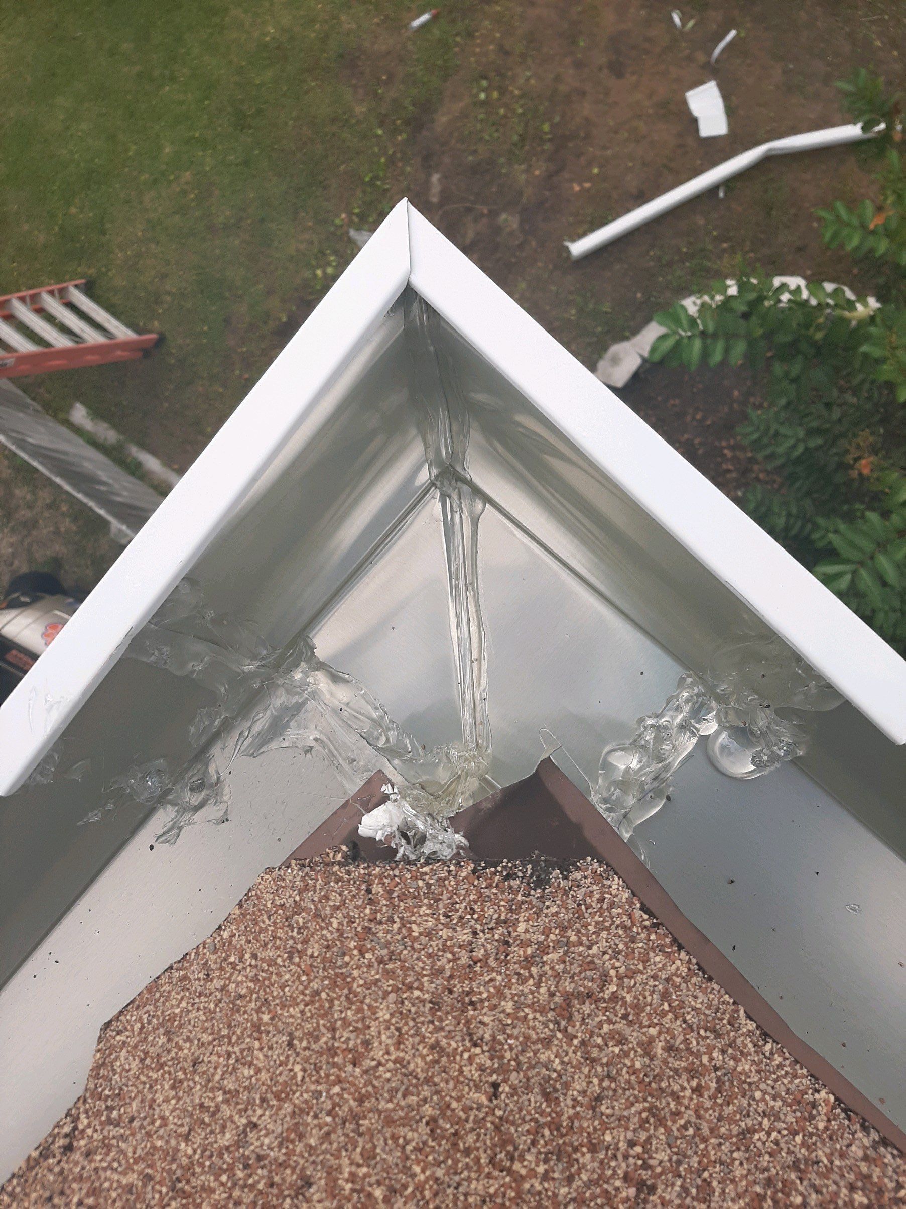 Seamless Gutter Installation using White K-Style Gutters by Gutter Professors