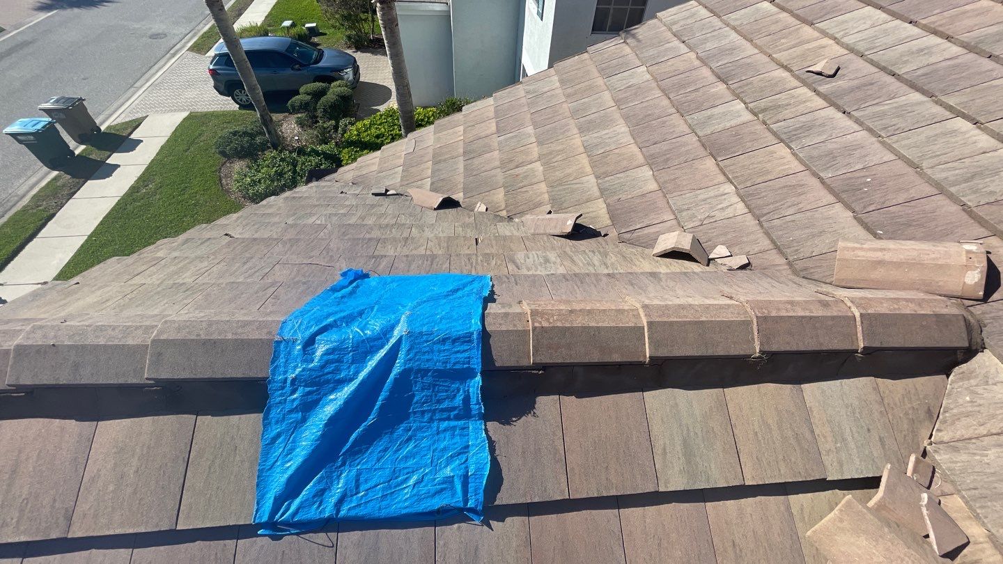 Residential Roofing Repair using Concrete Tile by Four Peaks Roofing
