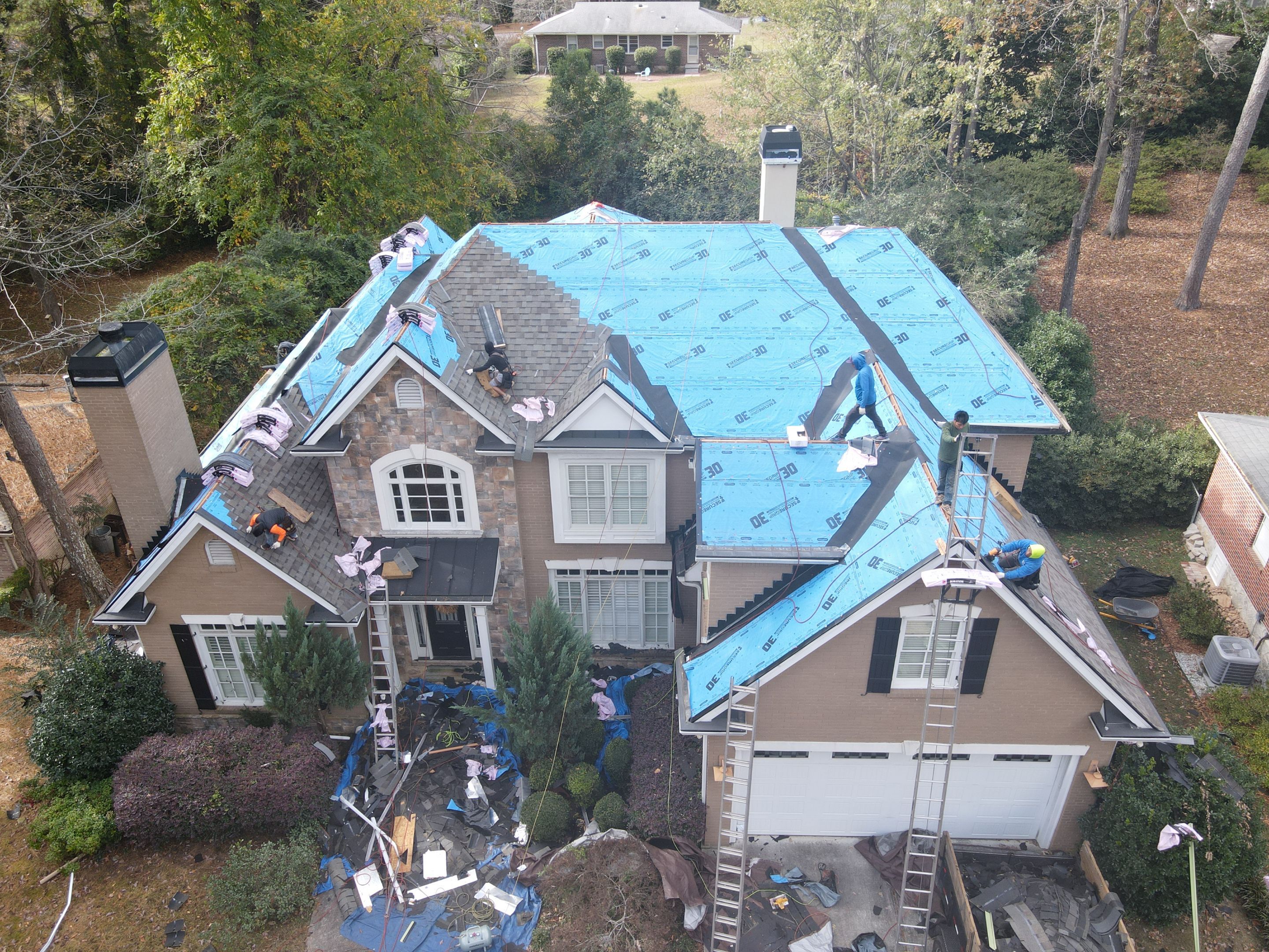 Residential Roofing Installation using Owens Corning by Inspector Roofing and Restoration