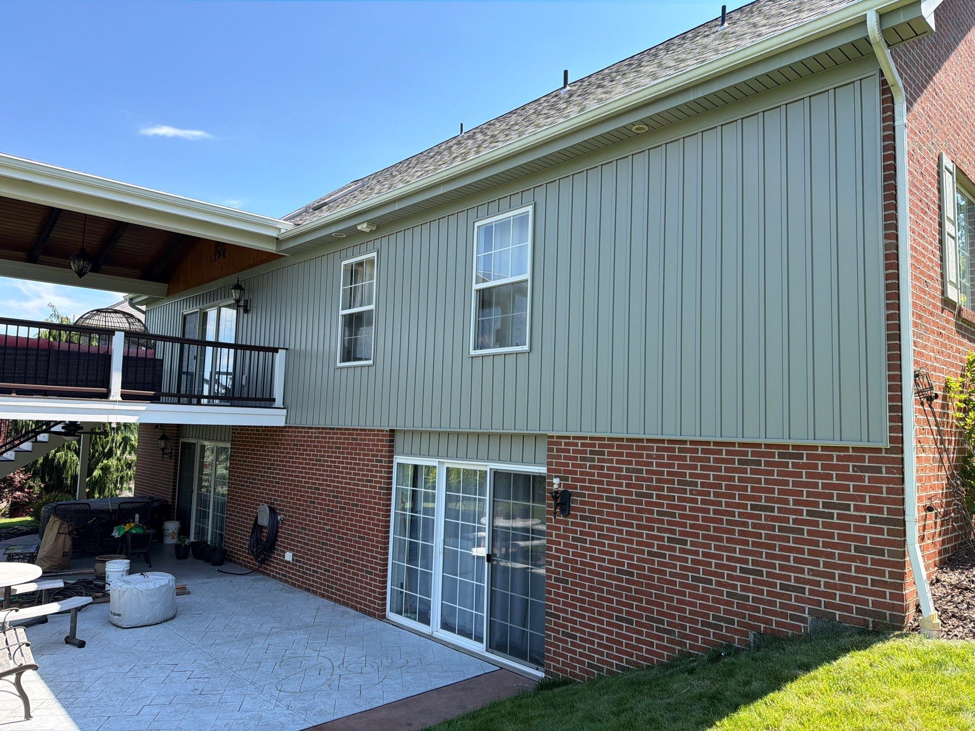 Mastic Board and Batten in Scottish Thistle by Ideal Siding Pittsburgh