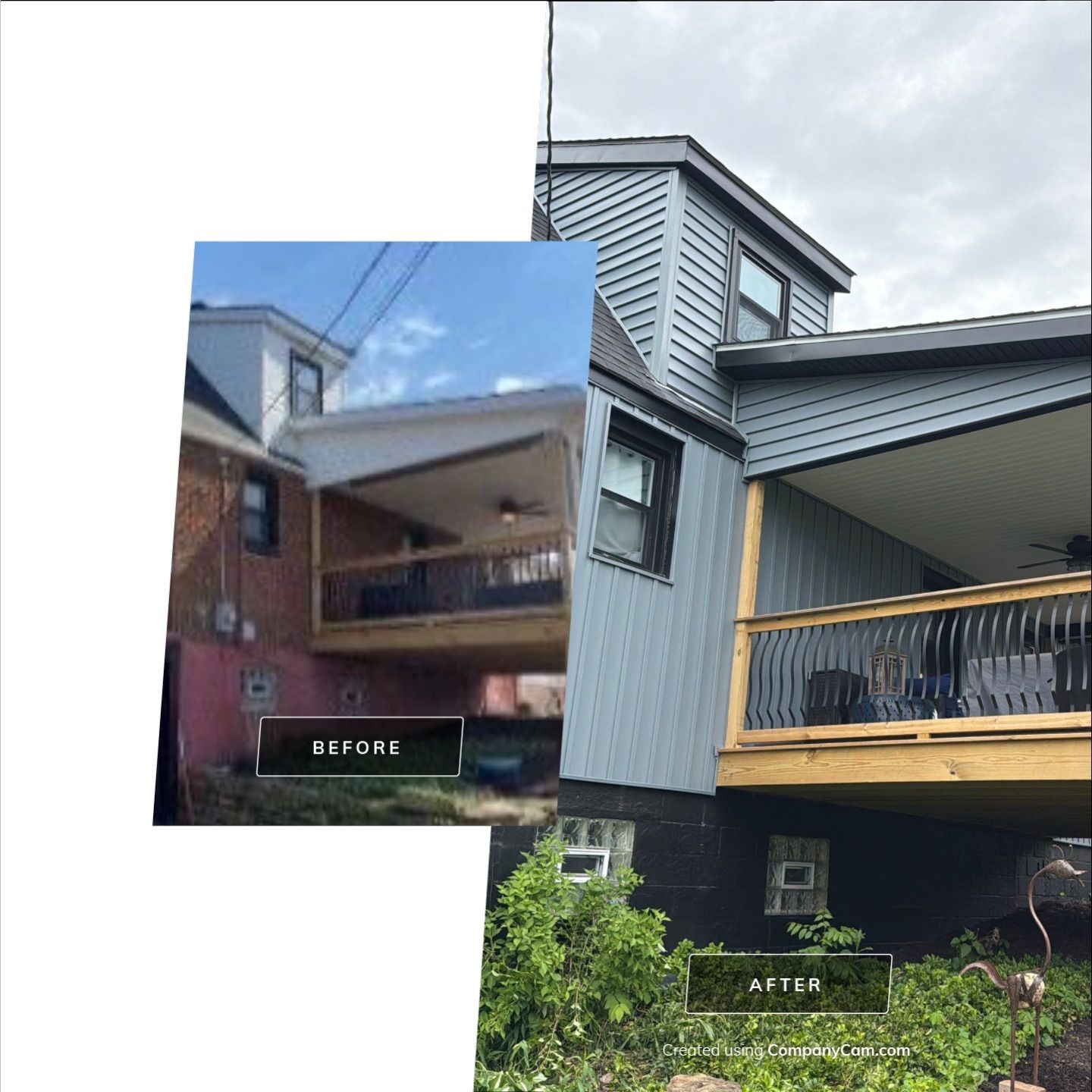Mastic Board and Batten Siding Transforms House in Baden by Knockout Home Solutions