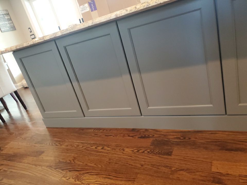 Kitchen Cabinets Refinished in Kendall Charcoal HC-166  by Spectrum Painting, LLC