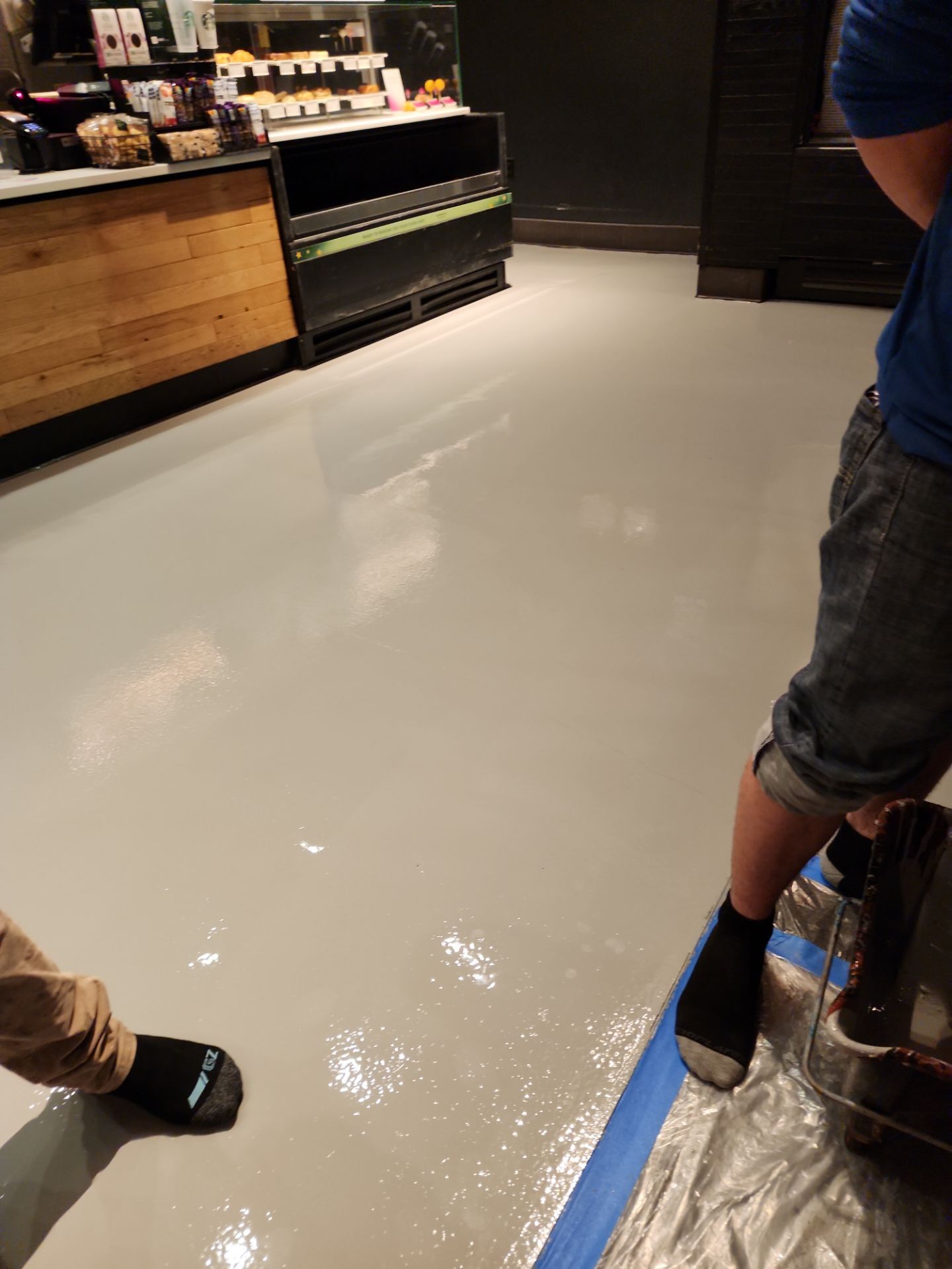 Starbucks Remodeling with a Polyaspartic by Seamless Surfaces