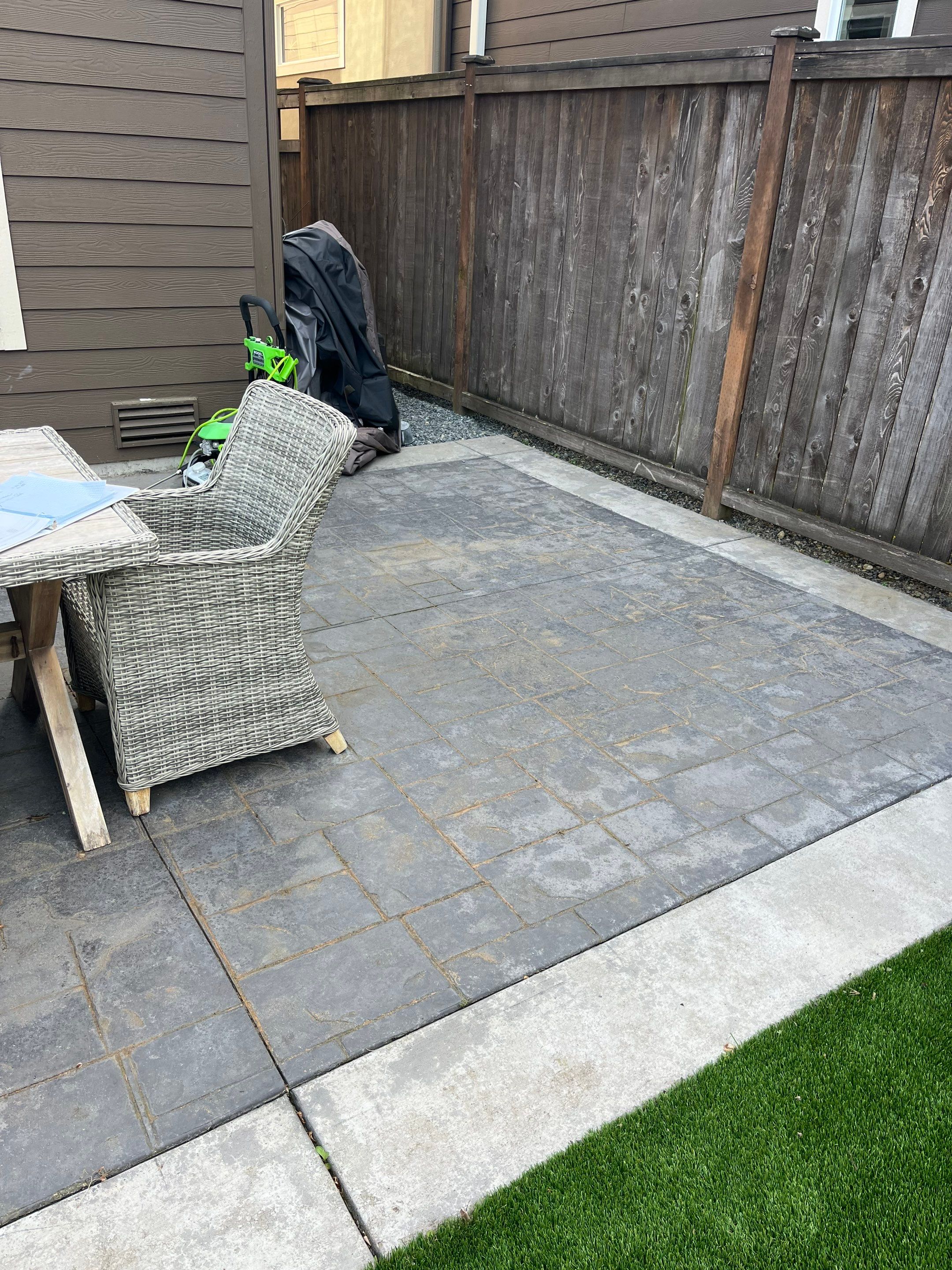 Stamped Concrete Driveway with Sealed Finish | Everett  by Jireh Asphalt & Concrete Inc 