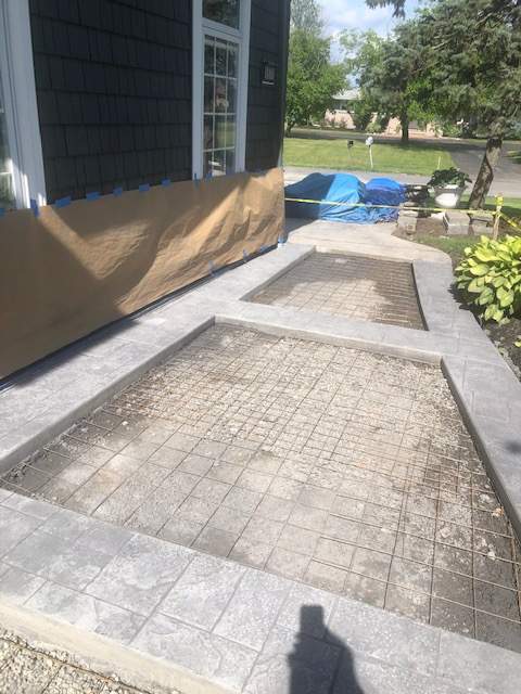Exterior Renovations- Siding, Concrete, Railings, and Entry Door  by Ivy Lea Construction