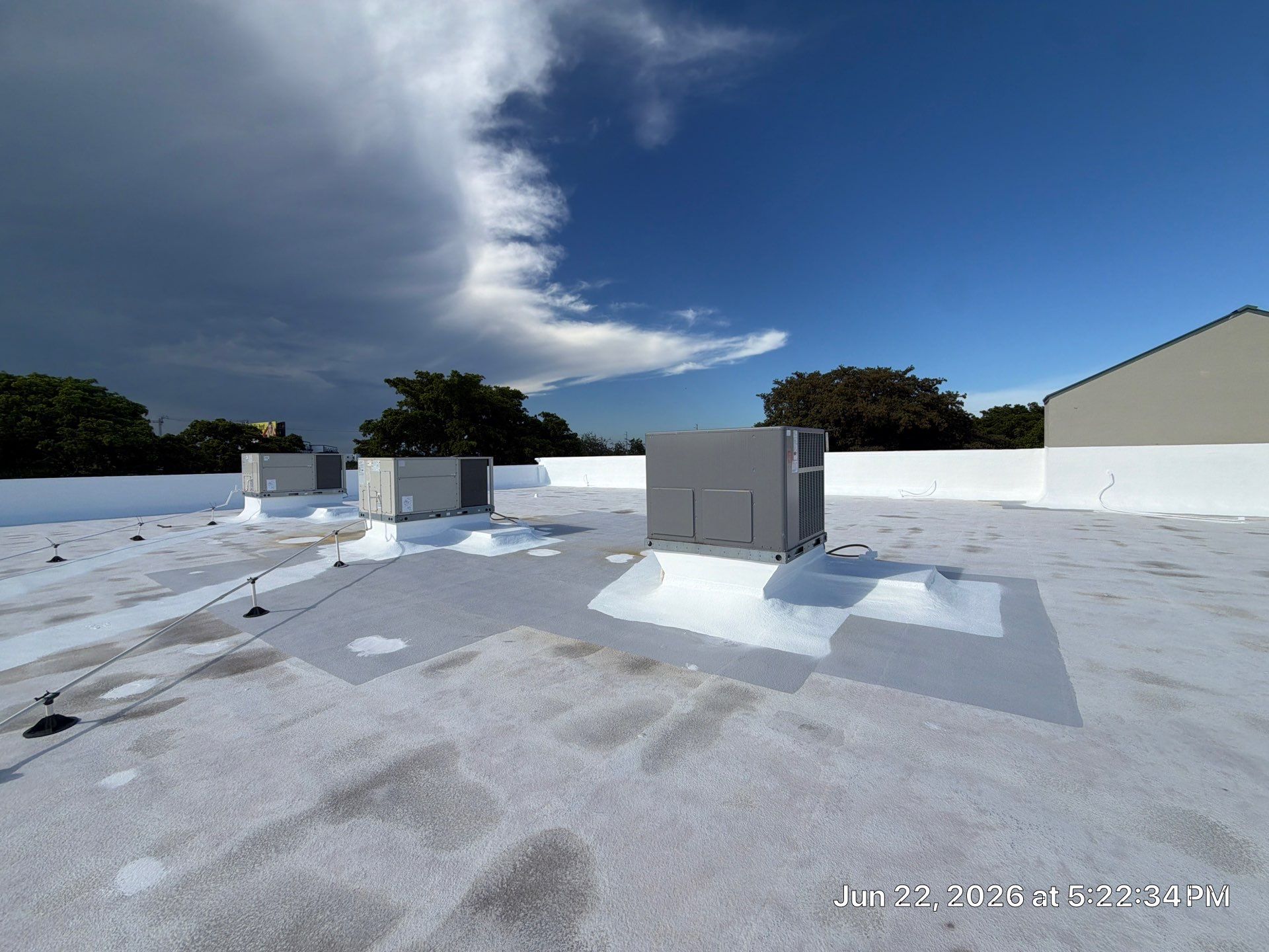 Commercial Flat Roof Restoration and Elastomeric Waterproofing in Delray Beach by Roof King LLC