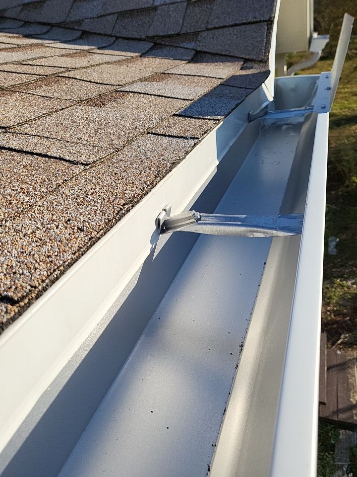 Gutter Installation using K-Style Seamless Gutters by Gutter Professors