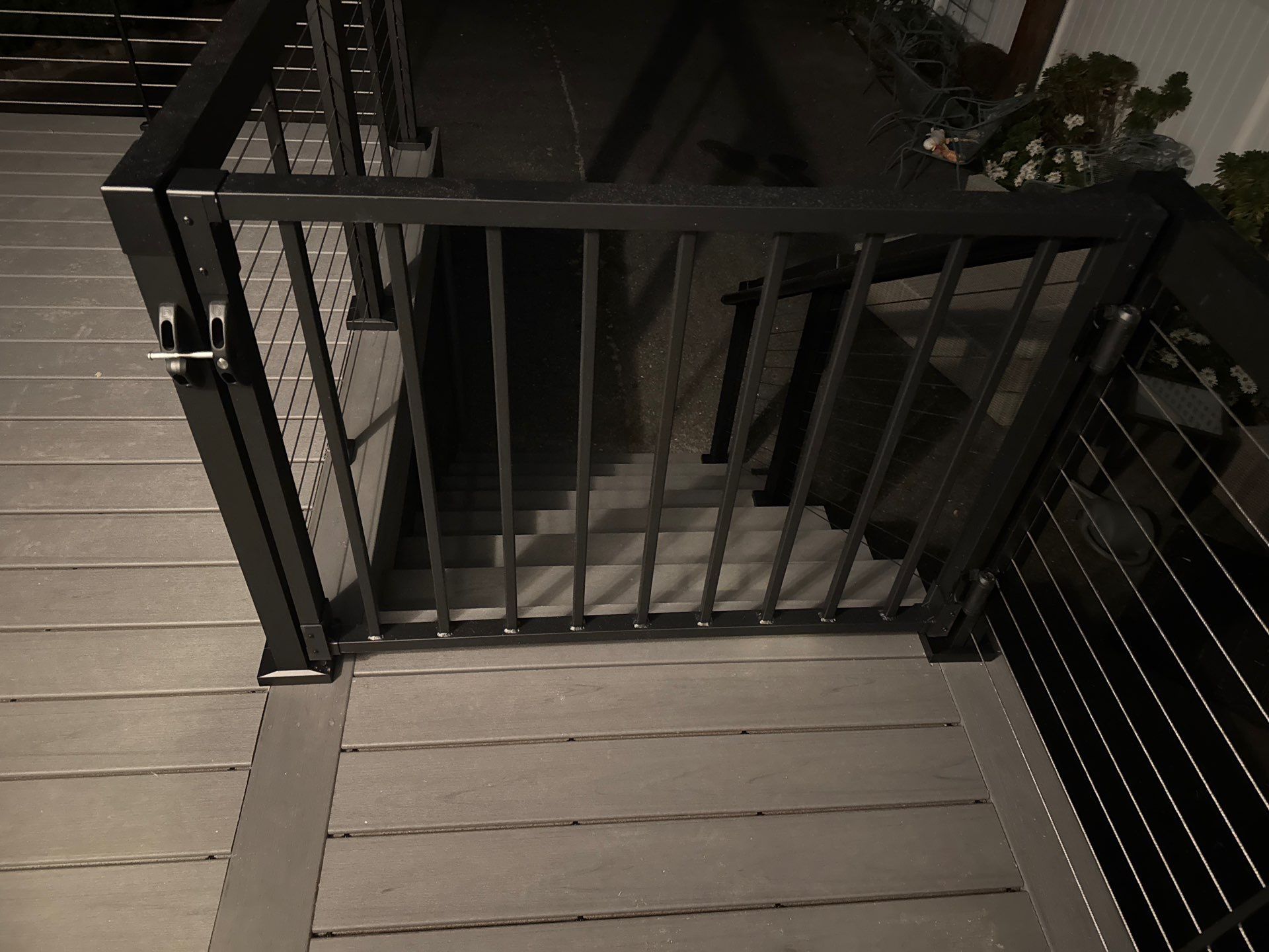 new deck with cable rails in Montclair NJ by deck guardian