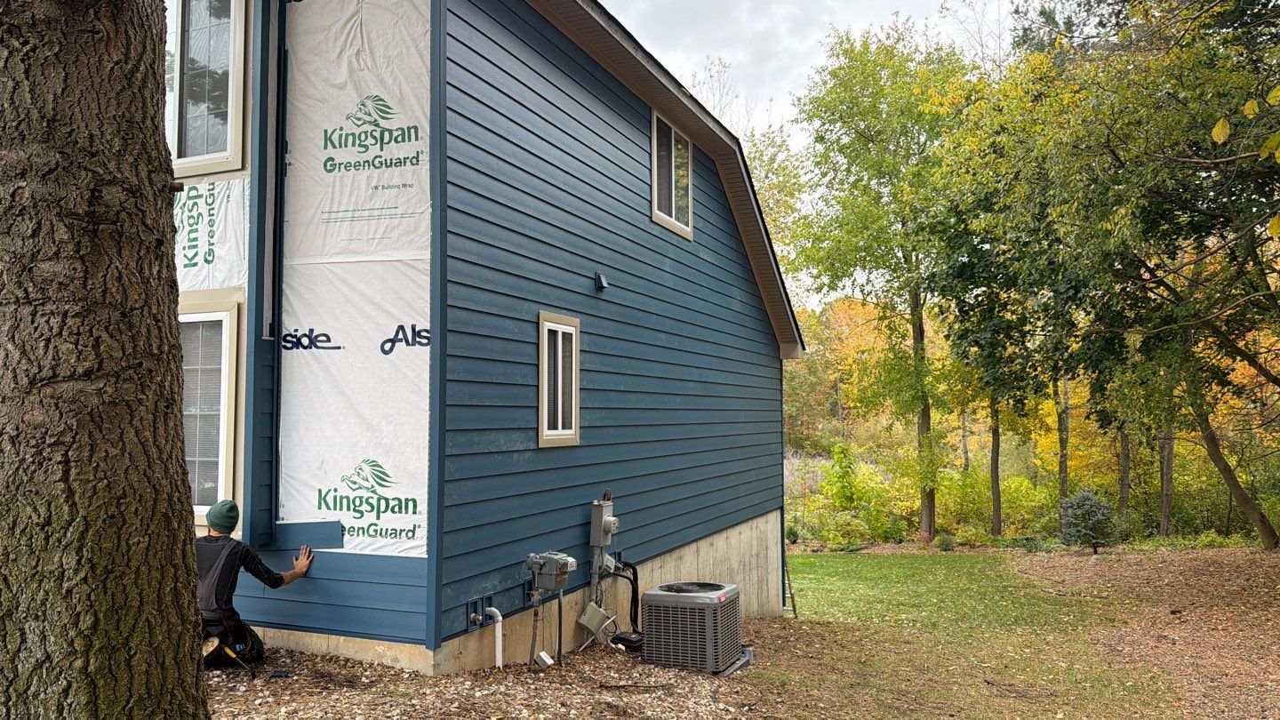 Siding Replacement using Ascend Laguna Blue by 180 Contractors