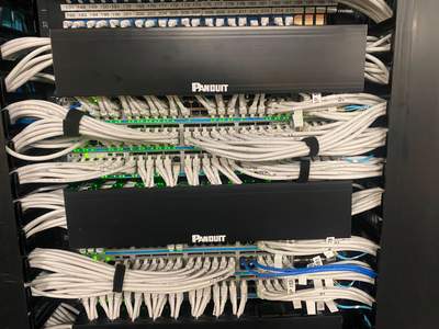 Structured cabling installation by CimaSolutions