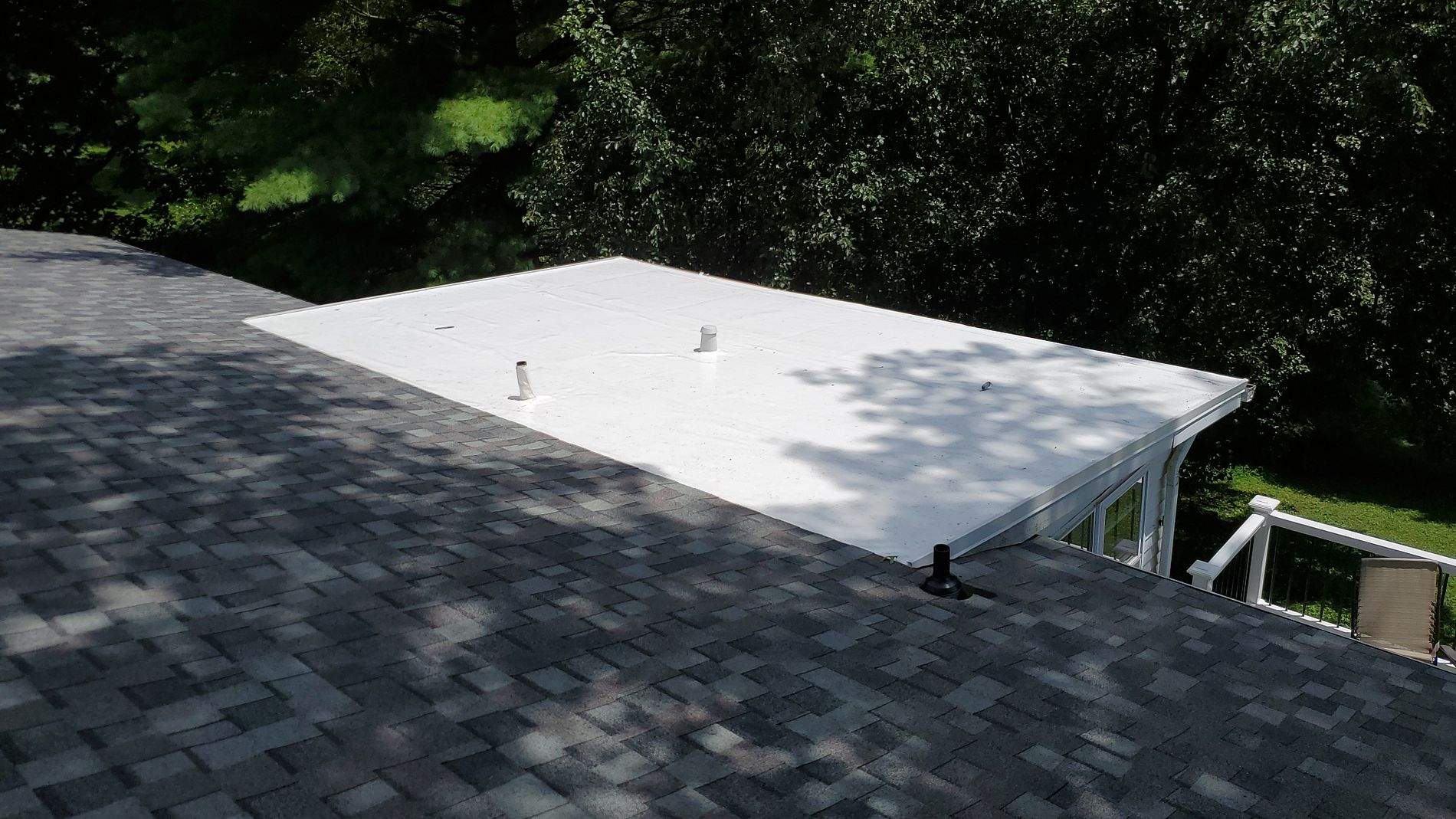 Residential Roofing Installation using CertainTeed Landmark Lifetime Architectural Shingles- Max Def Colonial Slate by Roof Right Inc