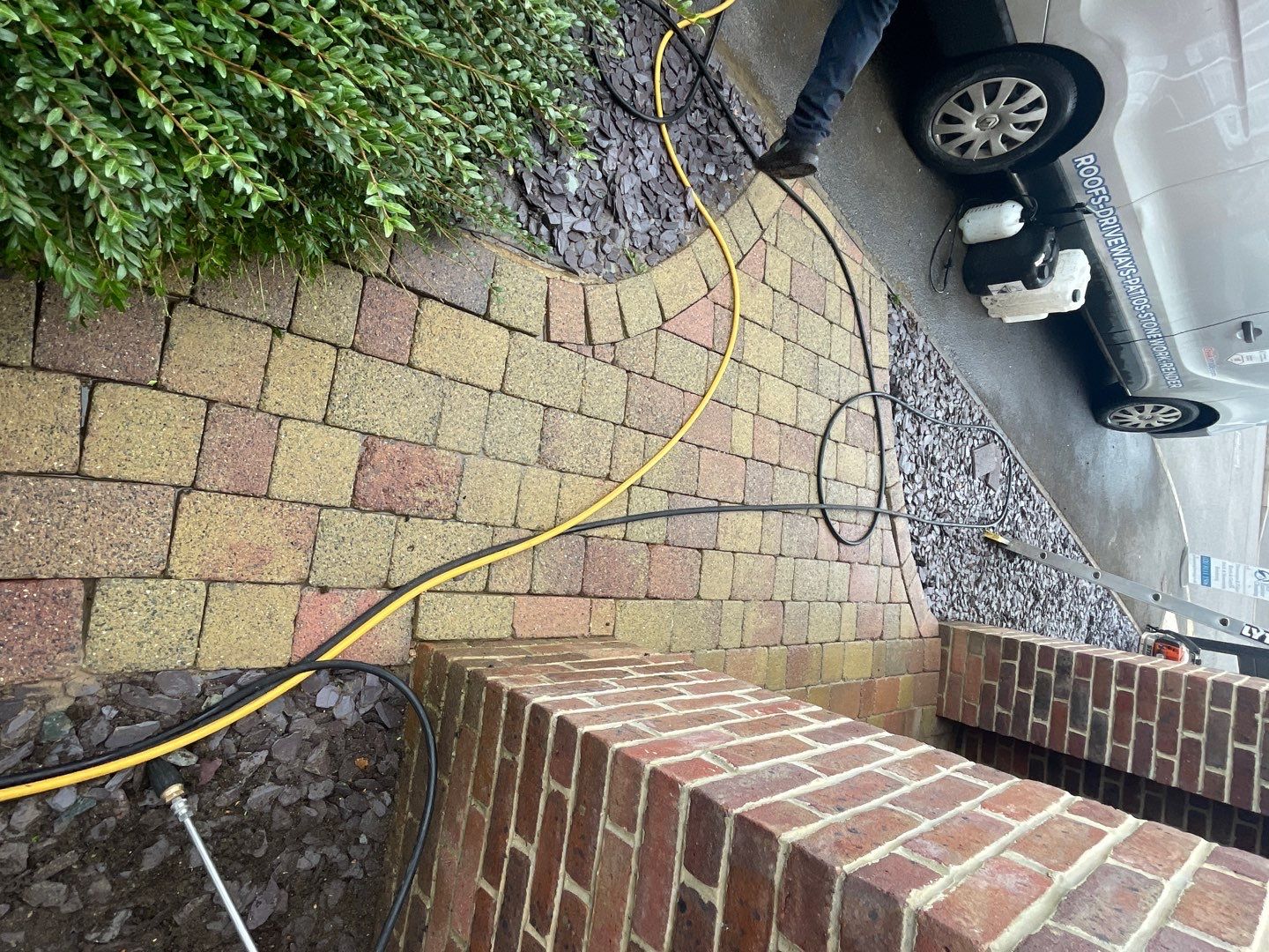 Roof -Patio -Side Path Clean using Honda 15lpm Low Pressure Washing Machine by Ges Exterior Cleaning ltd