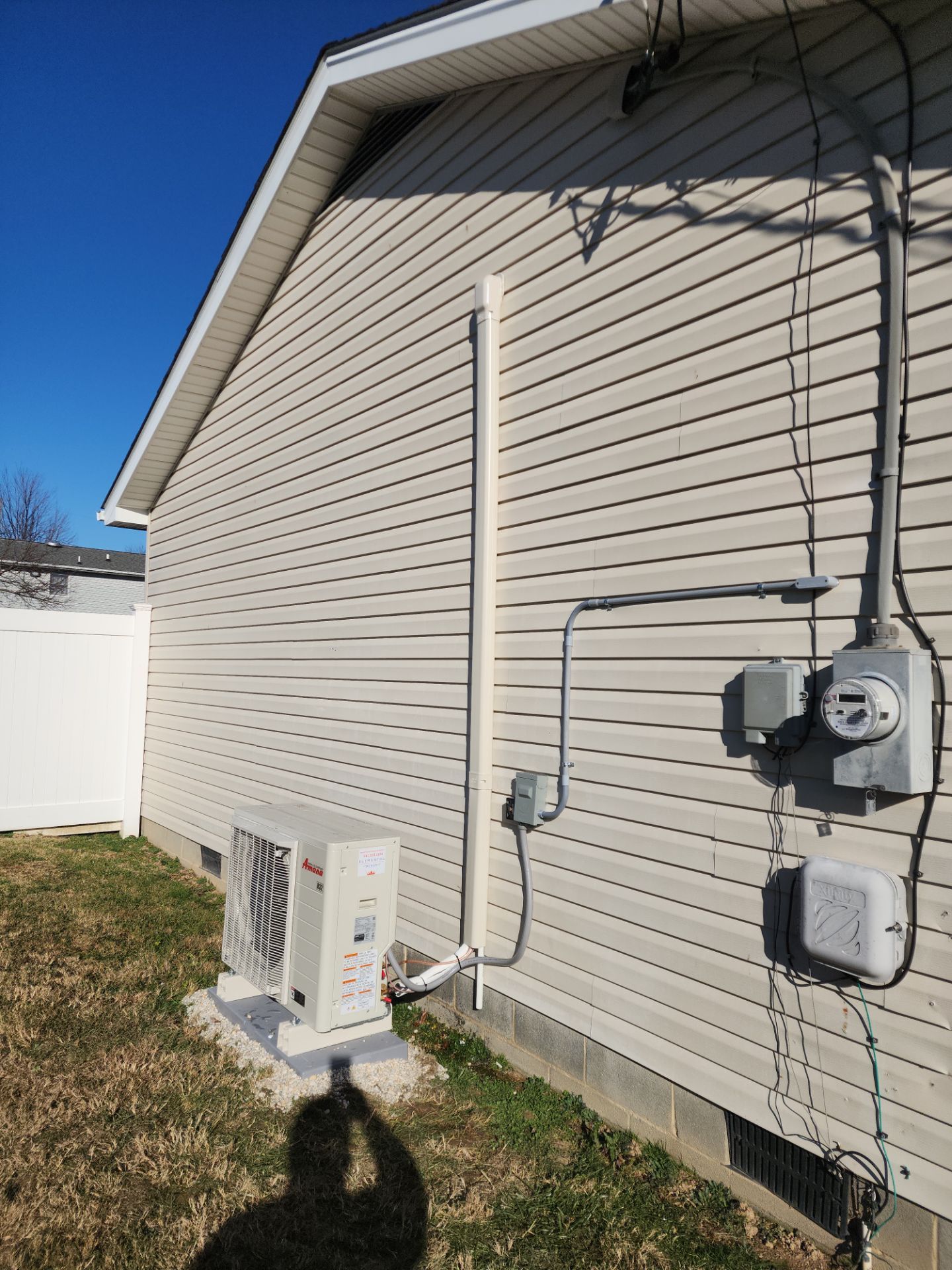 New system install with ductwork in Luray by Elemental Heating and air conditioning LLC