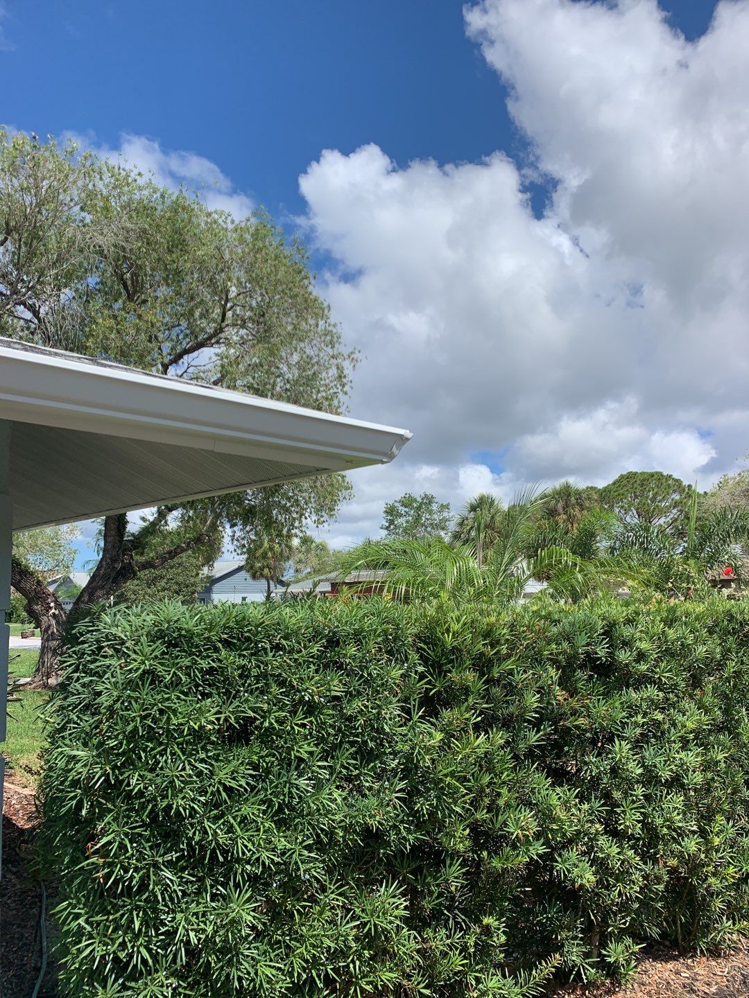 Aluminum Seamless Gutters using White Seamless Gutters in Sarasota FL by Gutter Professors